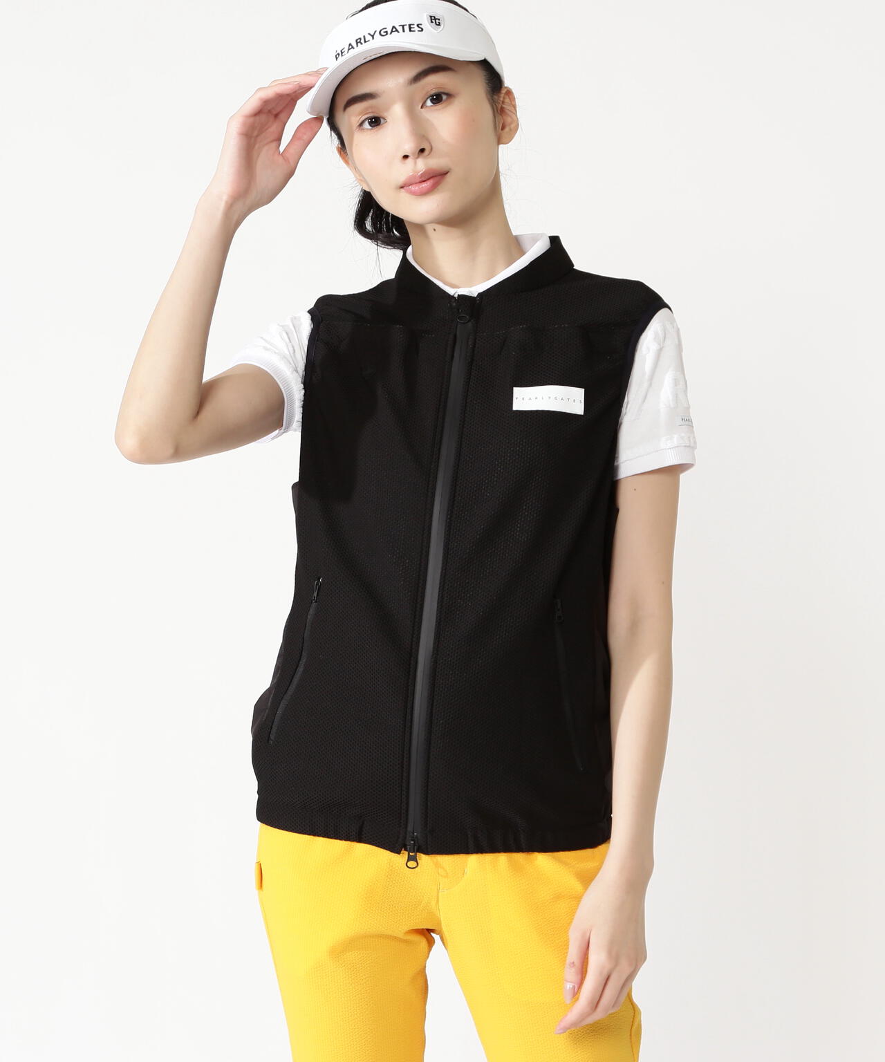 【公式オンライン限定】ファン＆ペルチェ付きディンプルメッシュストレッチラミネートベスト(LADIES)