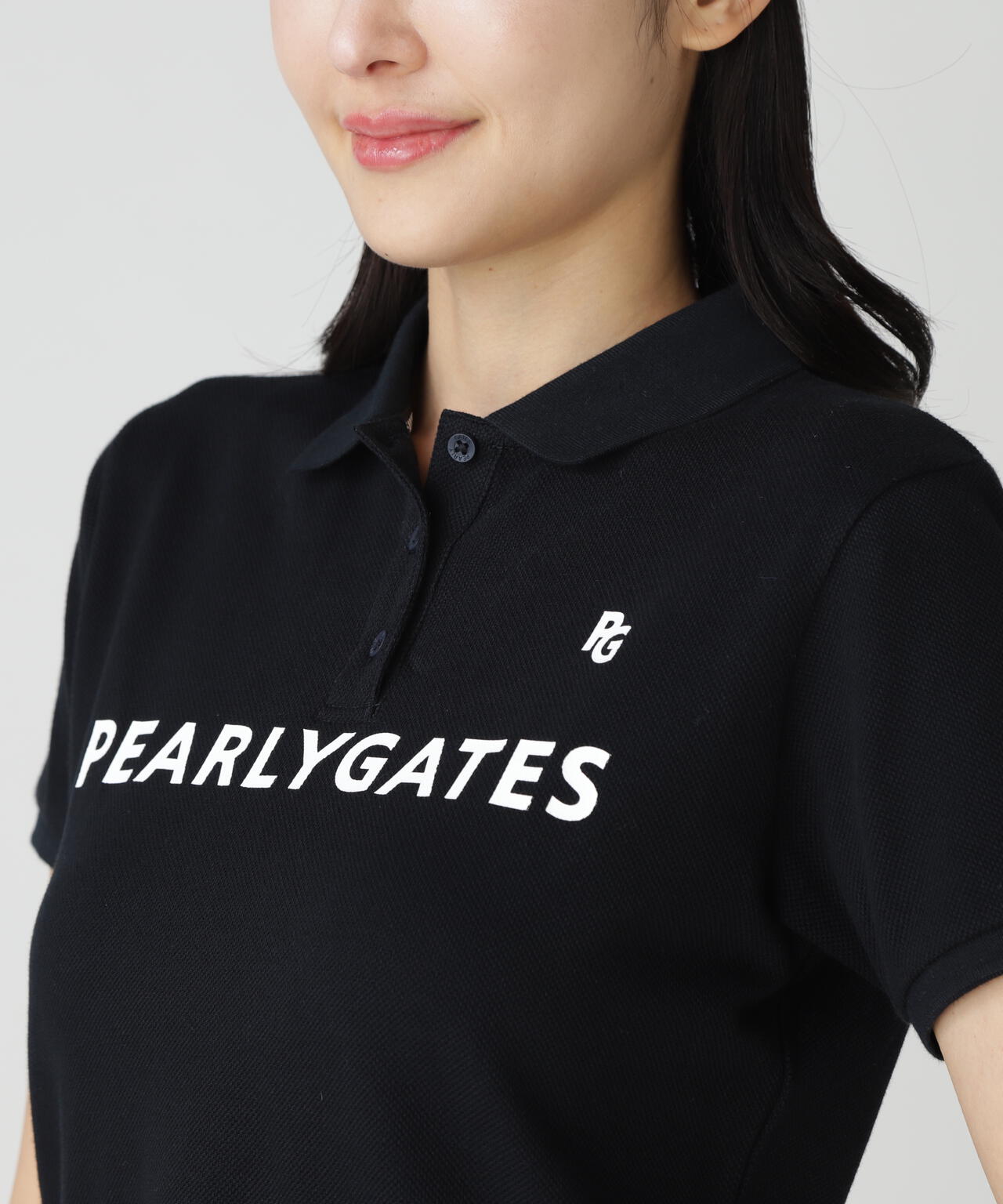 PG is PG】40/2コーマ 18G鹿の子半袖ポロシャツ | PEARLY GATES