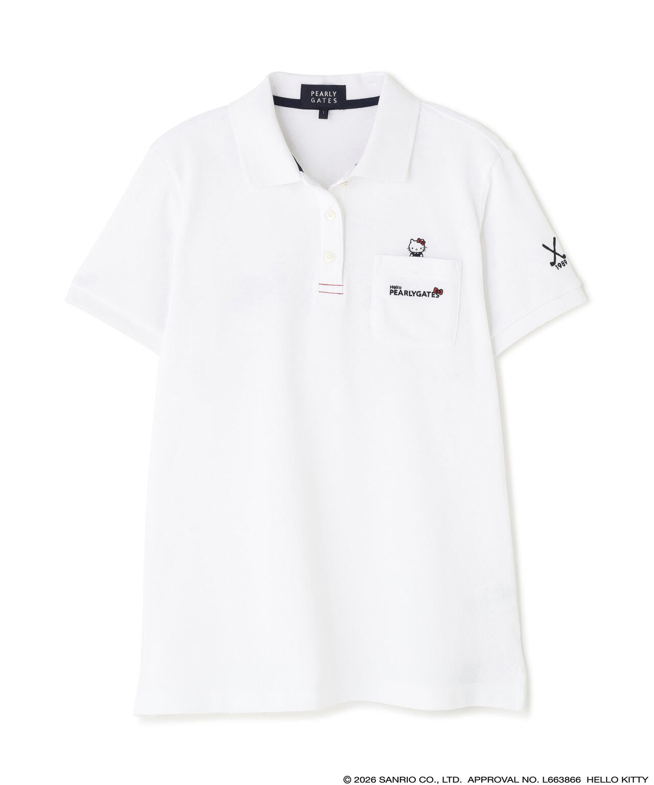 【Hello Kitty×PEARLY GATES】T/Cカノコ半袖ポロシャツ