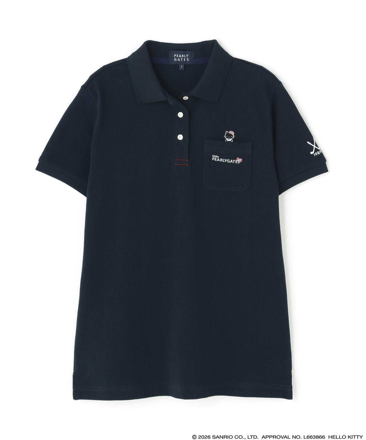 【Hello Kitty×PEARLY GATES】T/Cカノコ半袖ポロシャツ