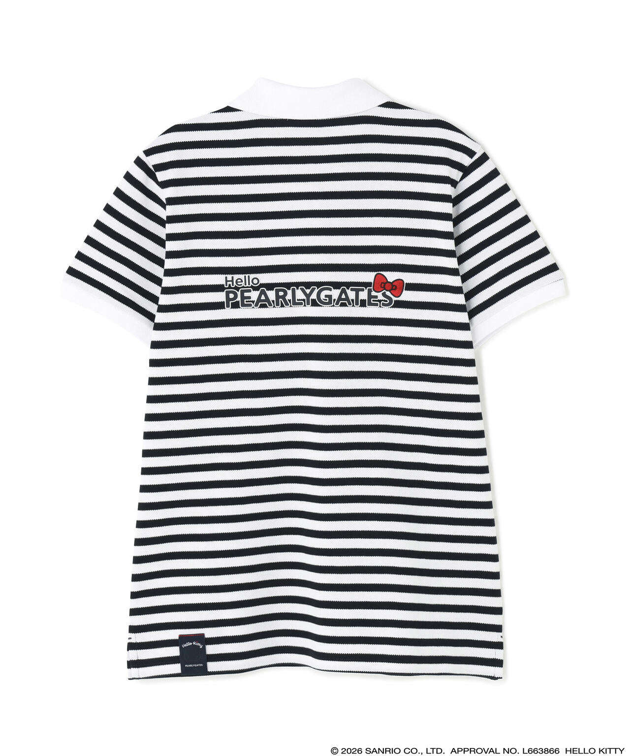 【Hello Kitty×PEARLY GATES】T/Cカノコ半袖ポロシャツ ＜ボーダー＞