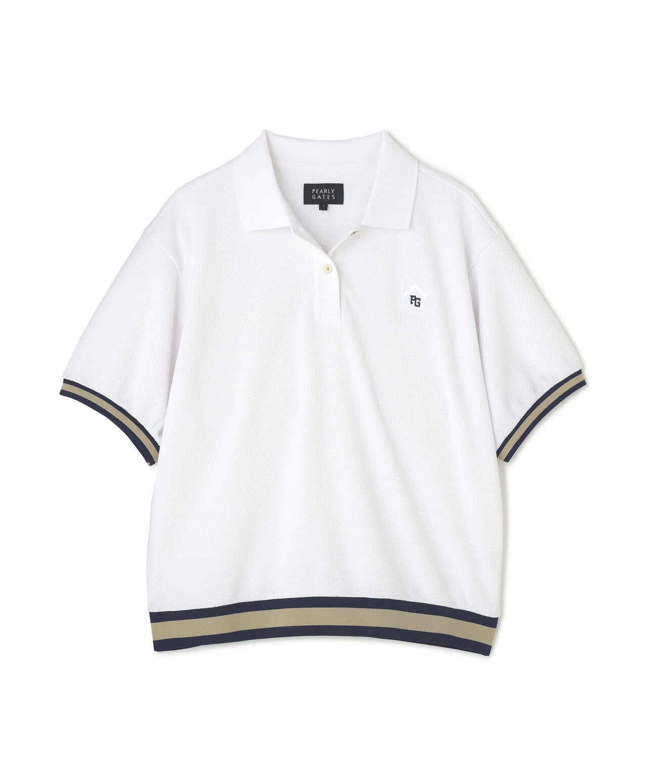 ダブルフェイスカノコ半袖ポロシャツ