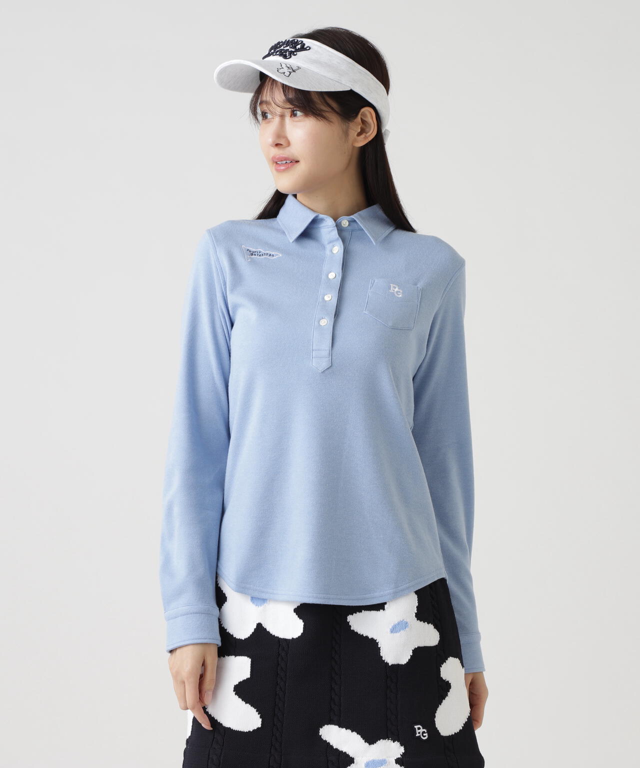 ソリストヒートストレッチ鹿の子スムース起毛長袖カットソープルオーバー