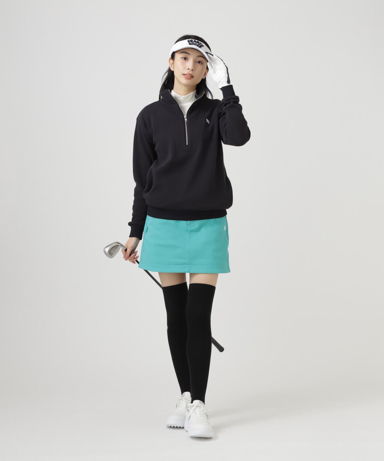 ツイル裏毛スウェットハーフジップアップ | PEARLY GATES（パーリー