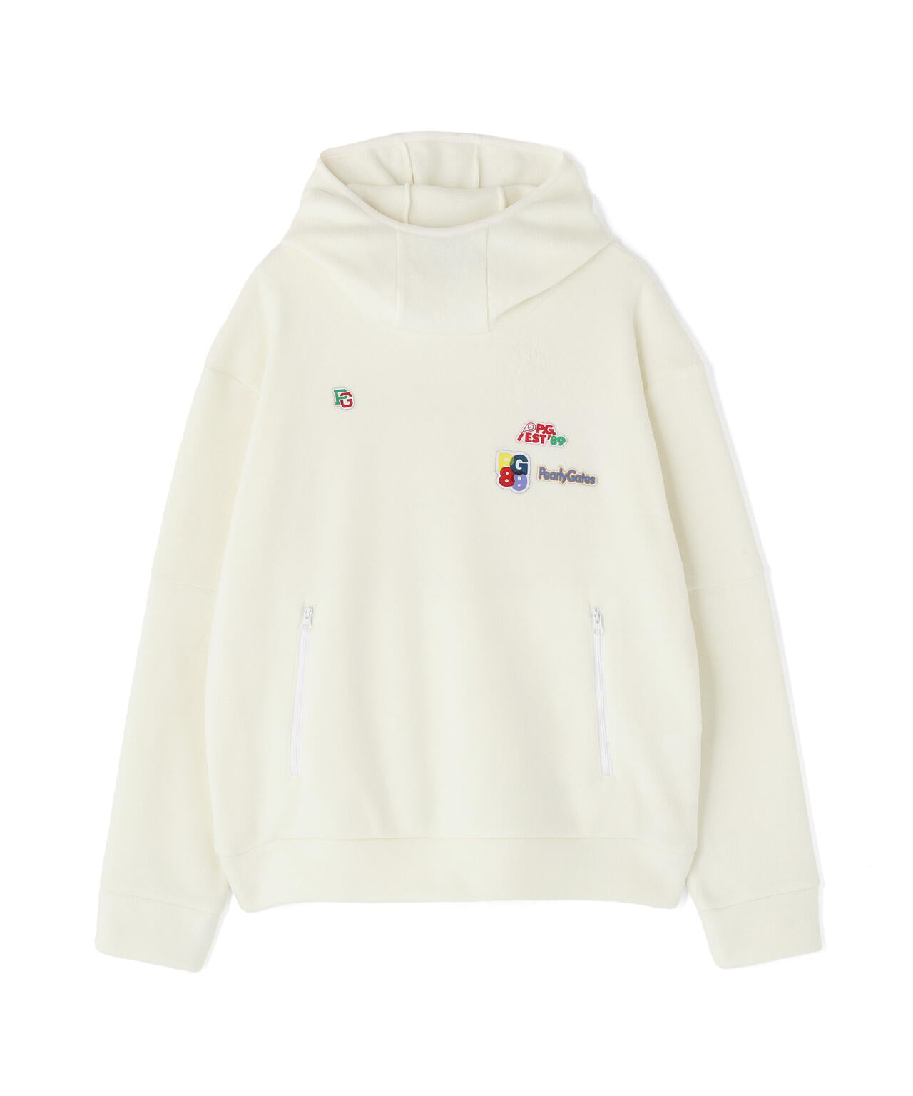 レーヨンブレンドストレッチフリースフーディプルオーバー | PEARLY