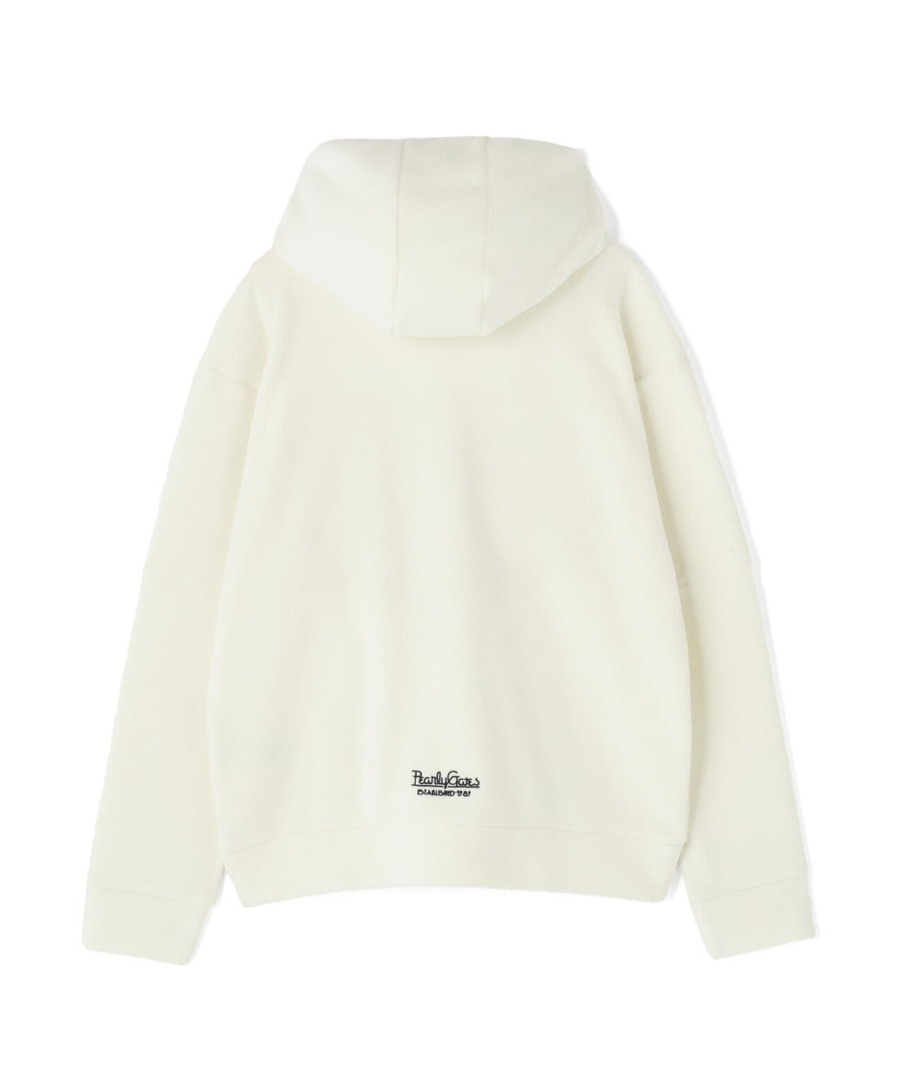 レーヨンブレンドストレッチフリースフーディプルオーバー | PEARLY