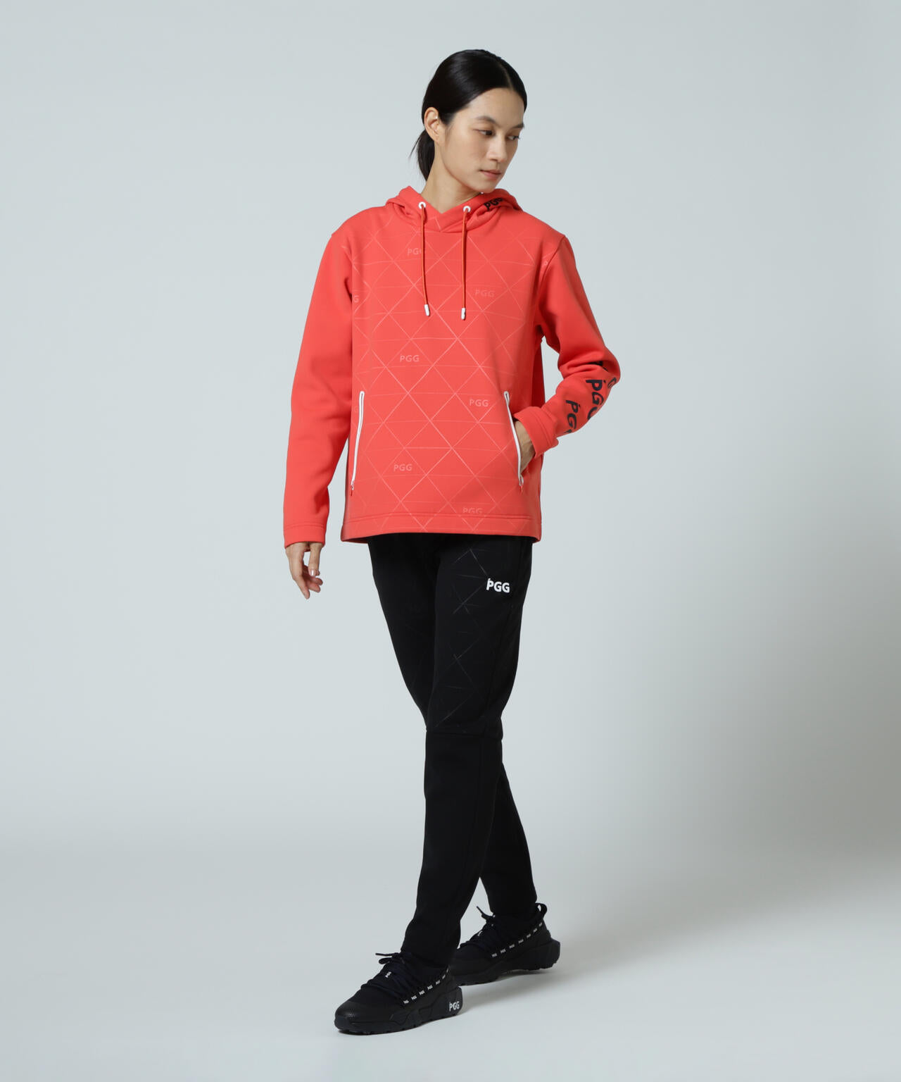 PGG】ストレッチKARUISHIフーディプルオーバー (LADIES) | PEARLY