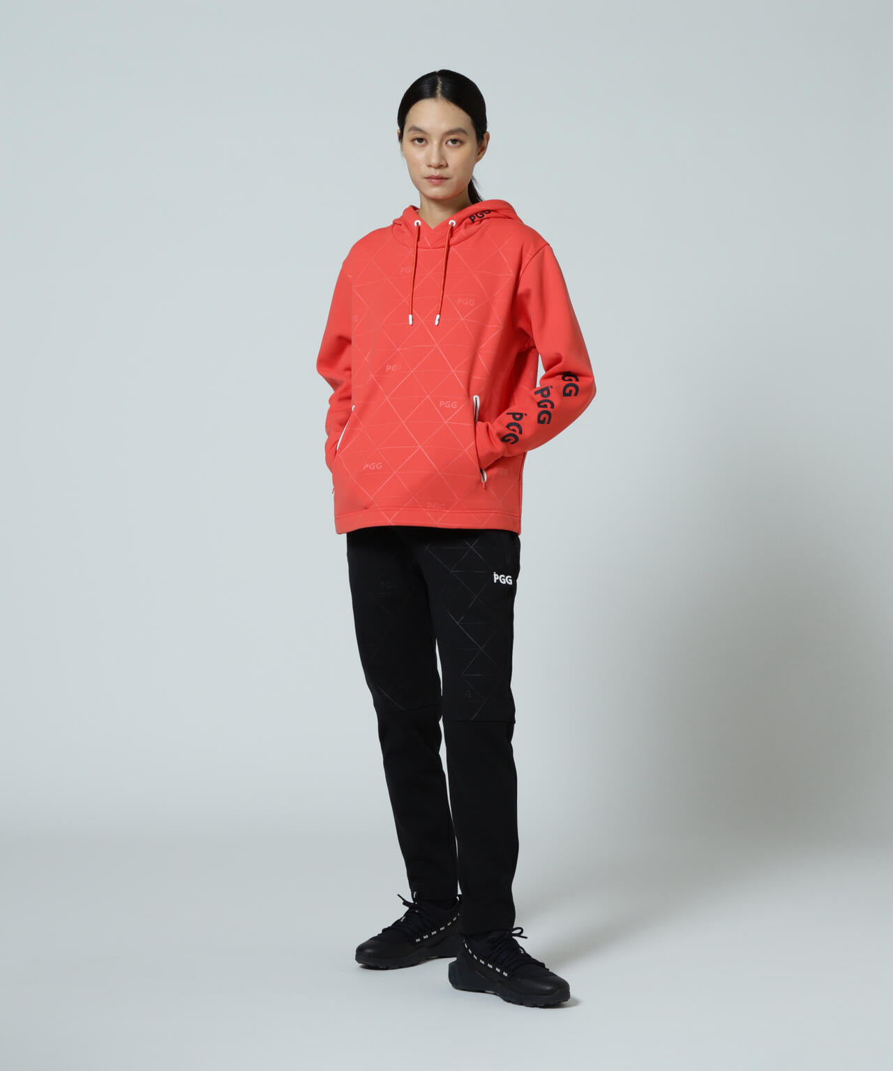 PGG】ストレッチKARUISHIフーディプルオーバー (LADIES) | PEARLY