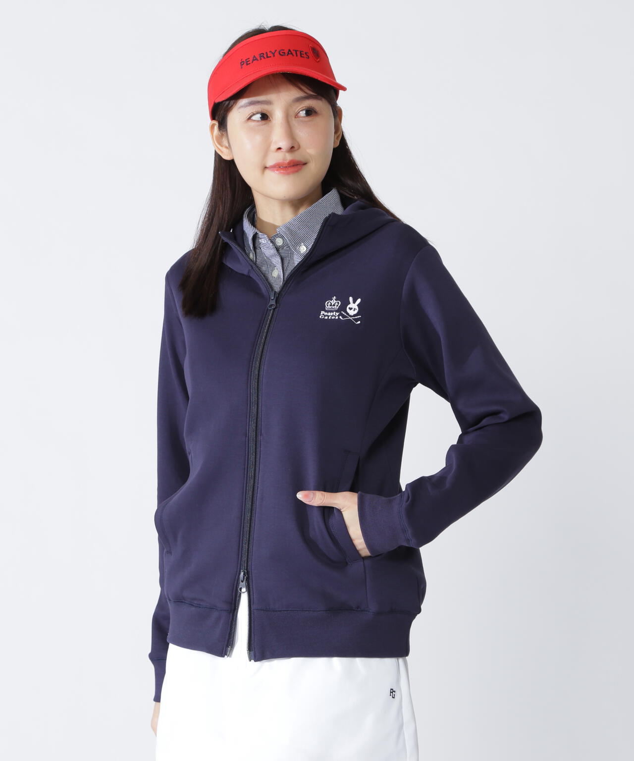 スカルラビットダンボールフルジップフーディ