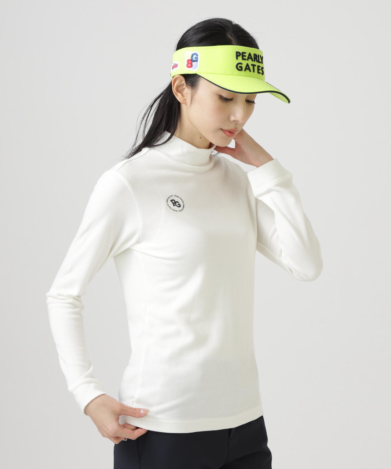 新品 パーリーゲイツ ニット カシミヤ 王冠ロゴ ホワイト XLサイズ（6） 新品 パーリーゲイツ ニット カシミヤ 王冠ロゴ ホワイト XLサイズ（6