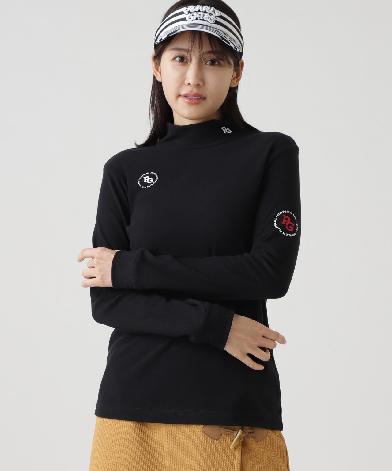 セルヒートスムース両面起毛長袖ハイネックカットソー