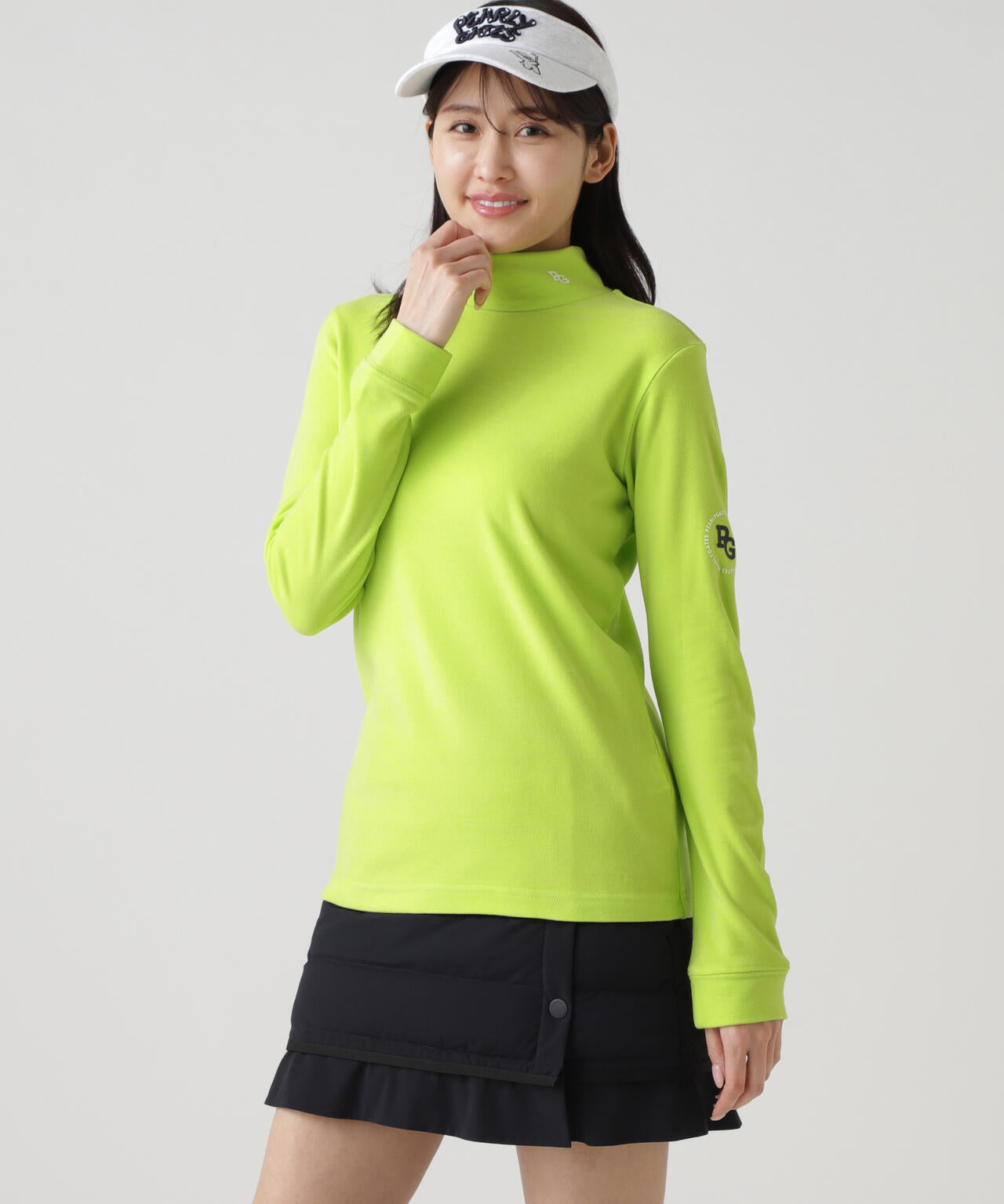 セルヒートスムース両面起毛長袖ハイネックカットソー