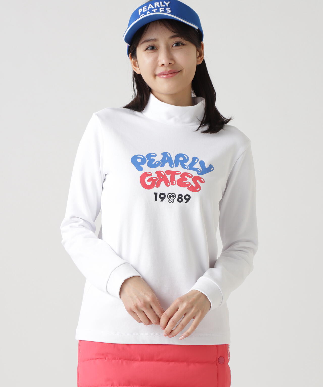 Cソロナ裏毛長袖ハイネックカットソー