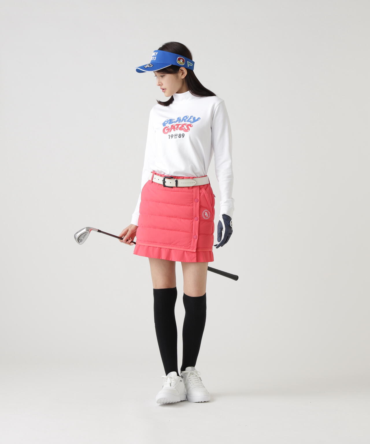 Cソロナ裏毛長袖ハイネックカットソー