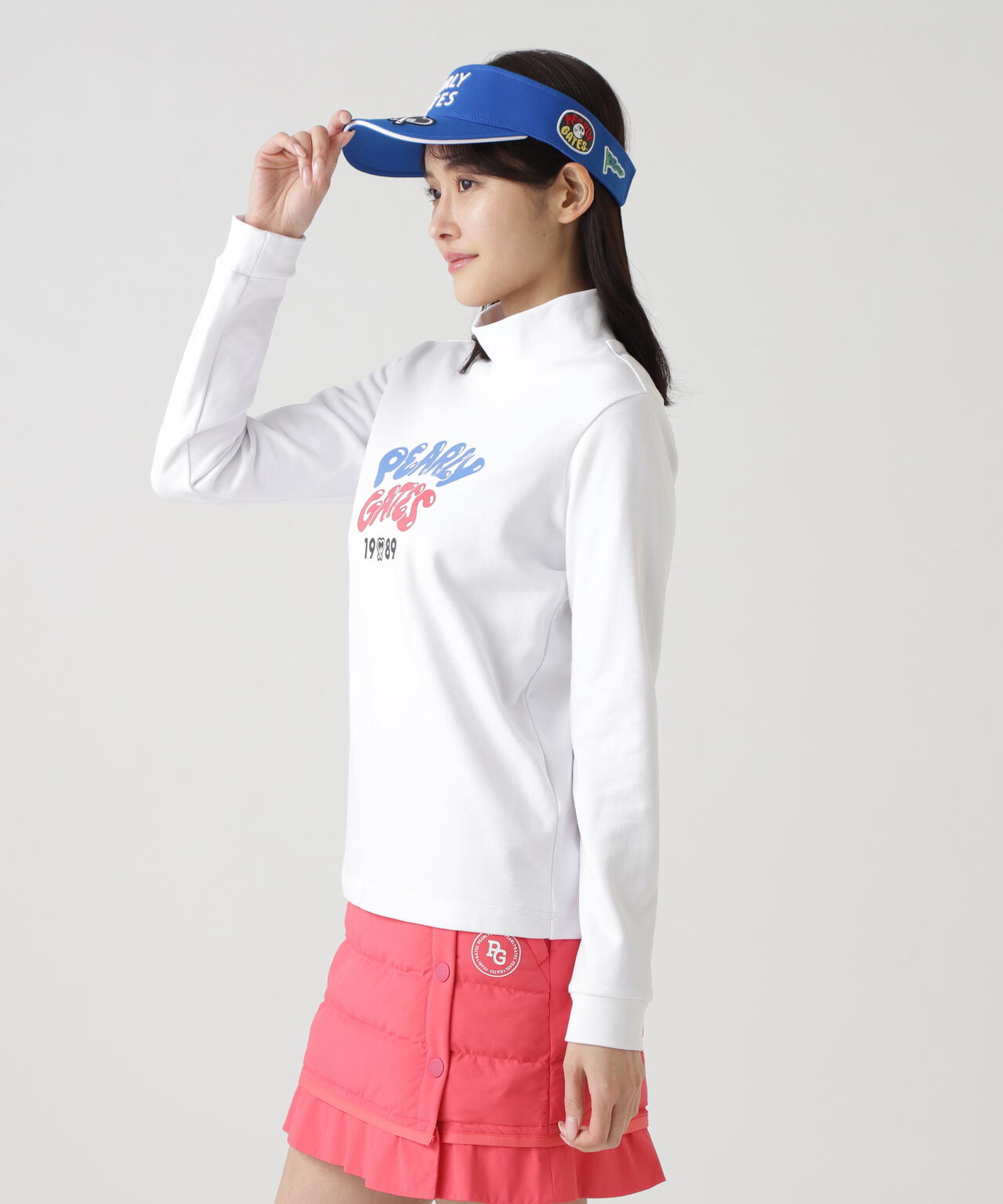 Cソロナ裏毛長袖ハイネックカットソー