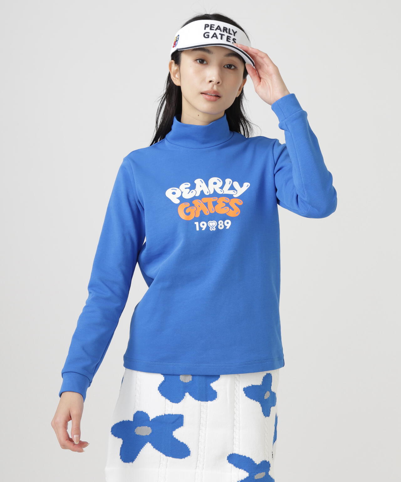 Cソロナ裏毛長袖ハイネックカットソー | PEARLY GATES（パーリーゲイツ