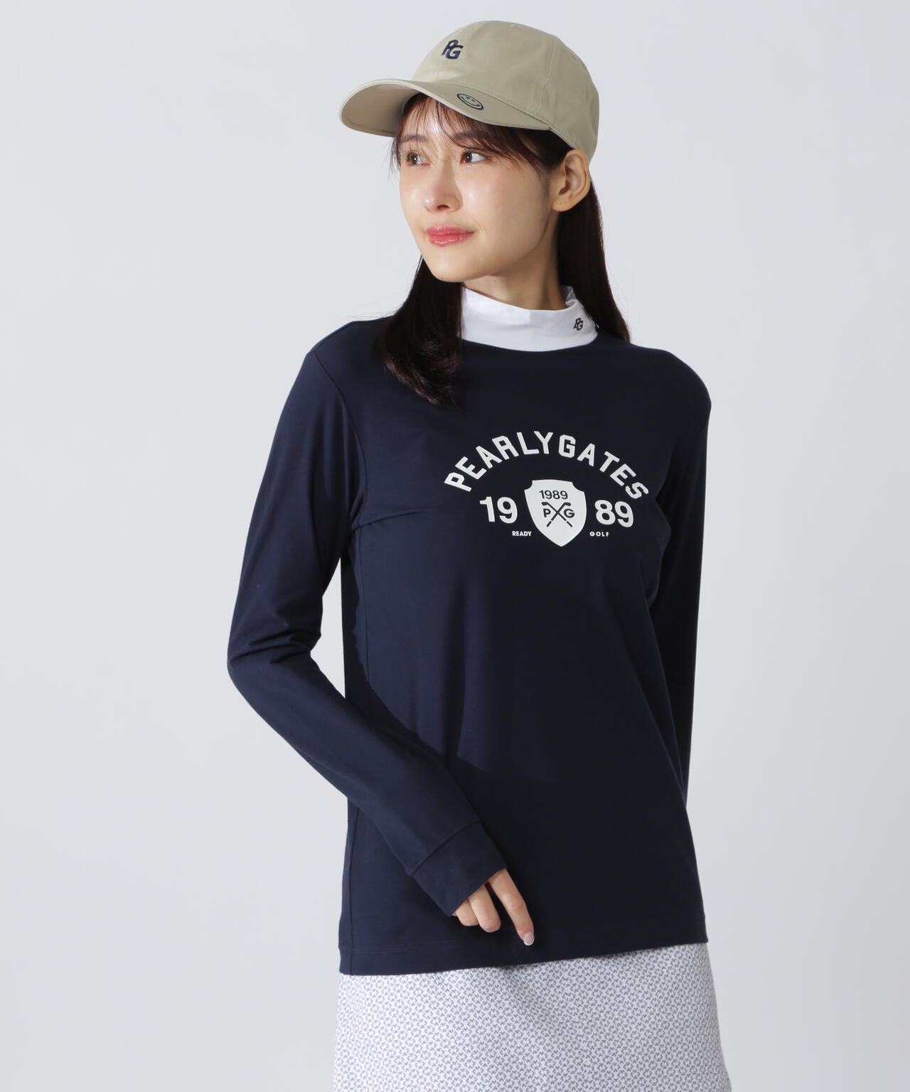 ベアカノコ長袖ハイネックカットソー | PEARLY GATES（パーリーゲイツ