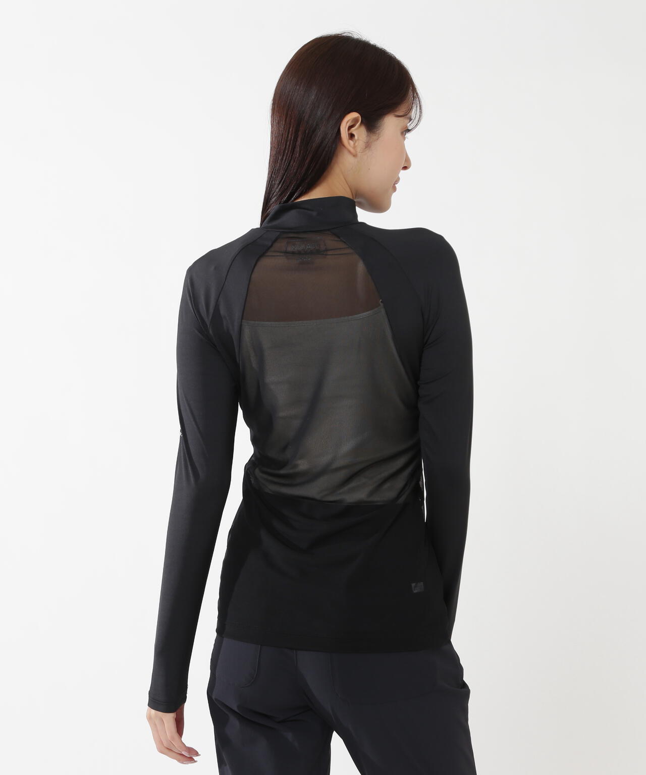 PG BODY】N/パワーネット×Peベア天竺長袖ハイネックカットソー