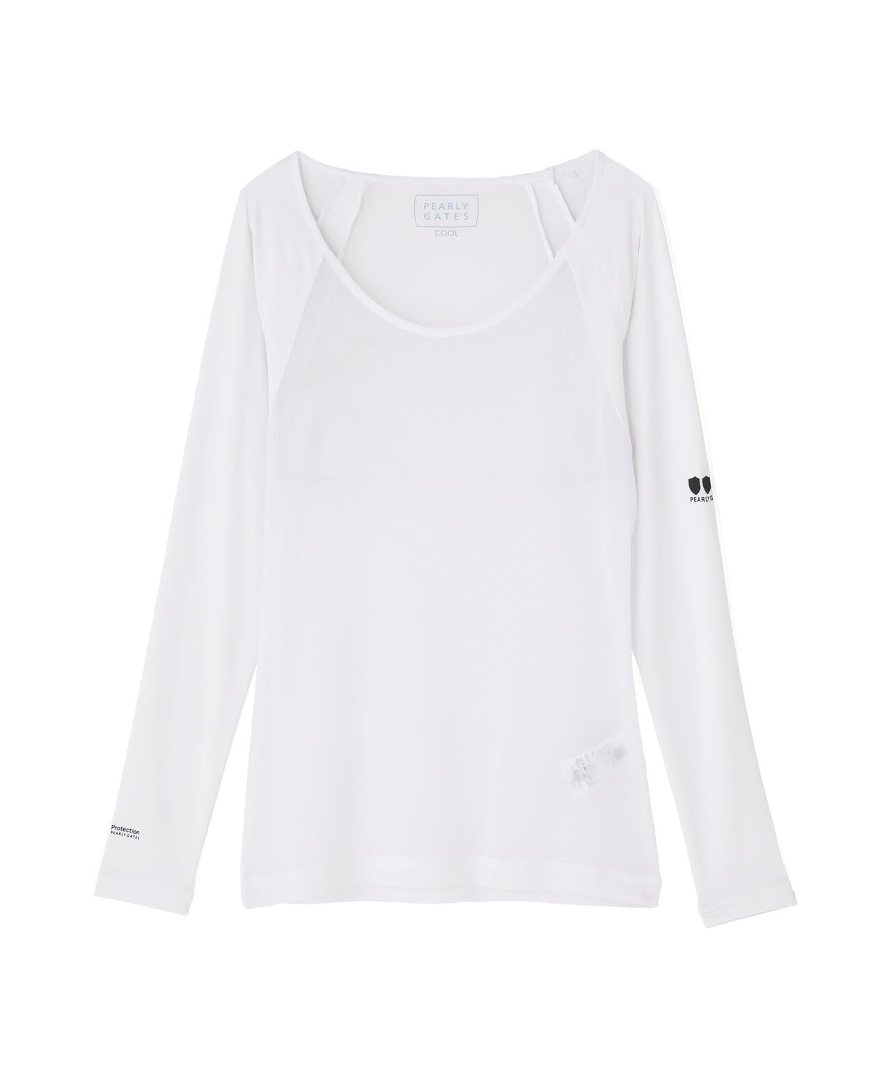 【PG BODY】N/パワーネット×Peベア天竺長袖Uネックカットソー