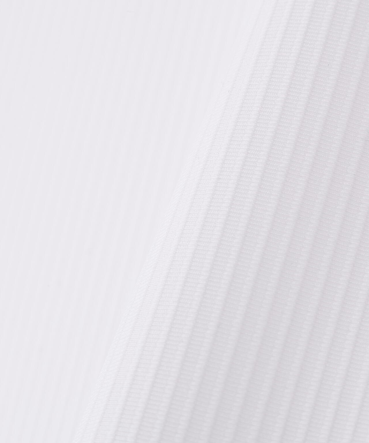 4WAYストレッチリップル半袖ハイネックカットソー