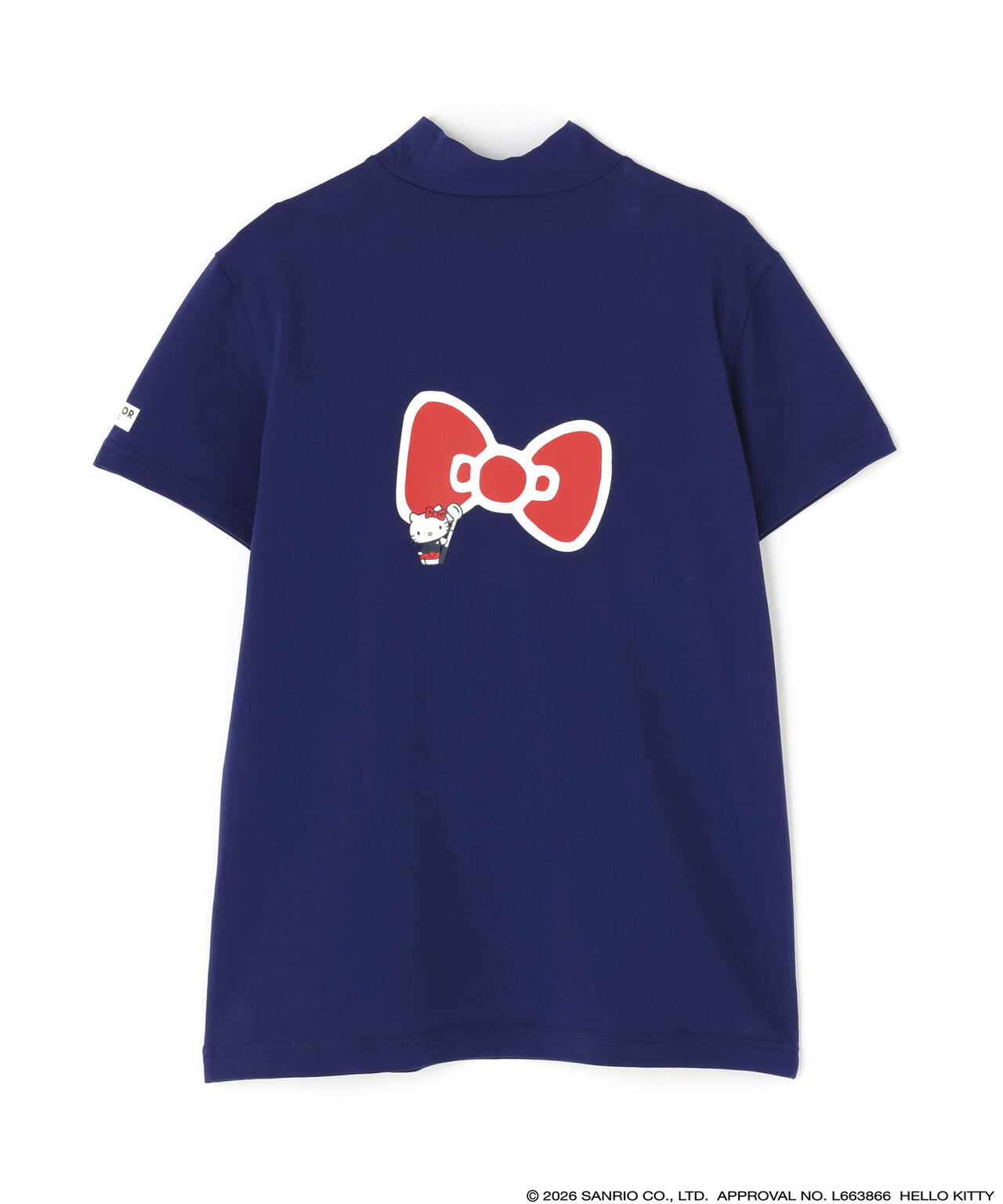 【Hello Kitty×PEARLY GATES】ベア天竺半袖ハイネックカットソー