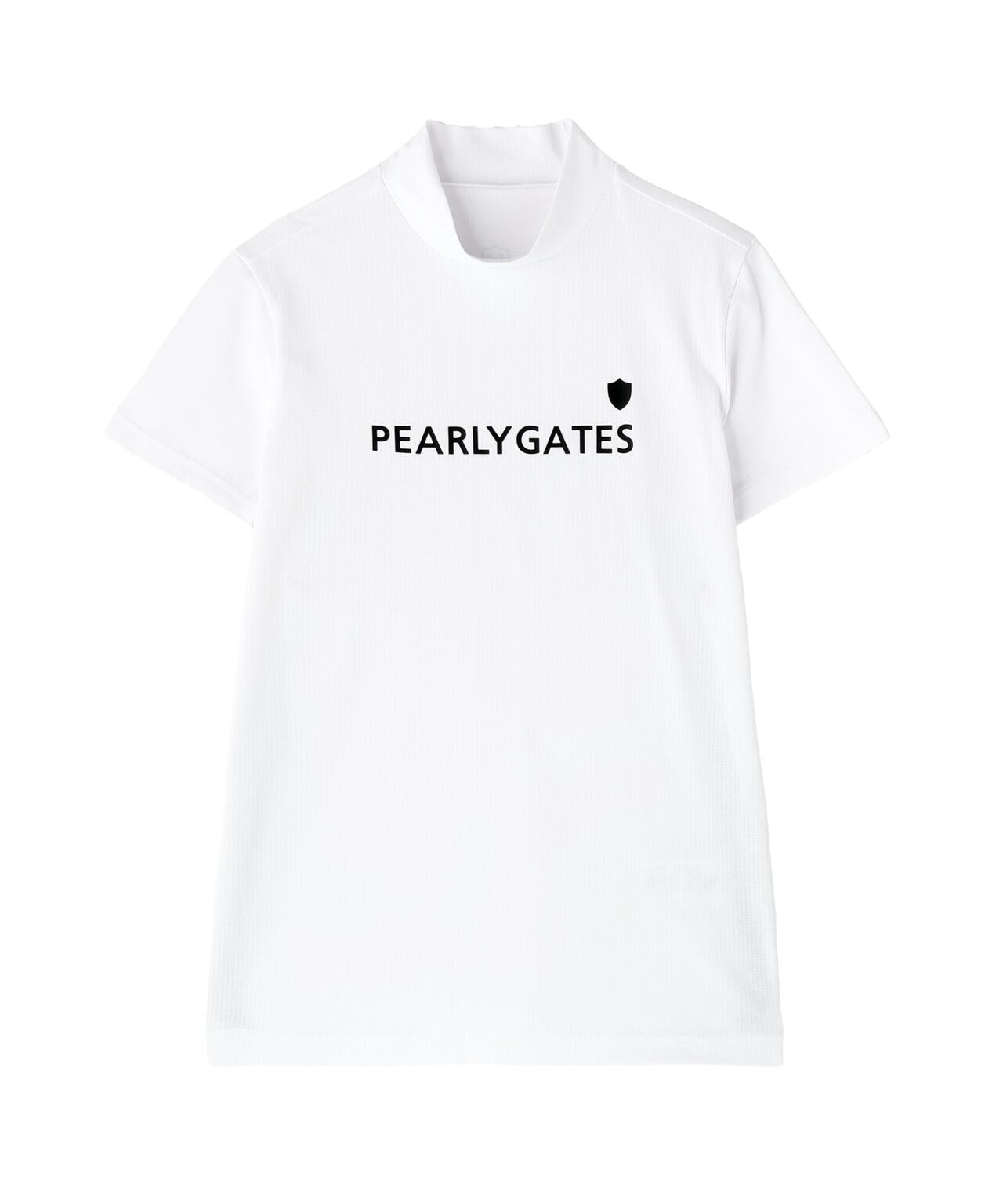 メッシュジャージ吸水速乾UV半袖ハイネックカットソー | PEARLY GATES