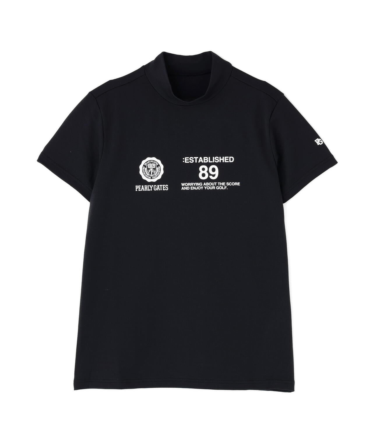 FD40/-FD100dベア擬似メッシュ半袖ハイネックカットソー | PEARLY