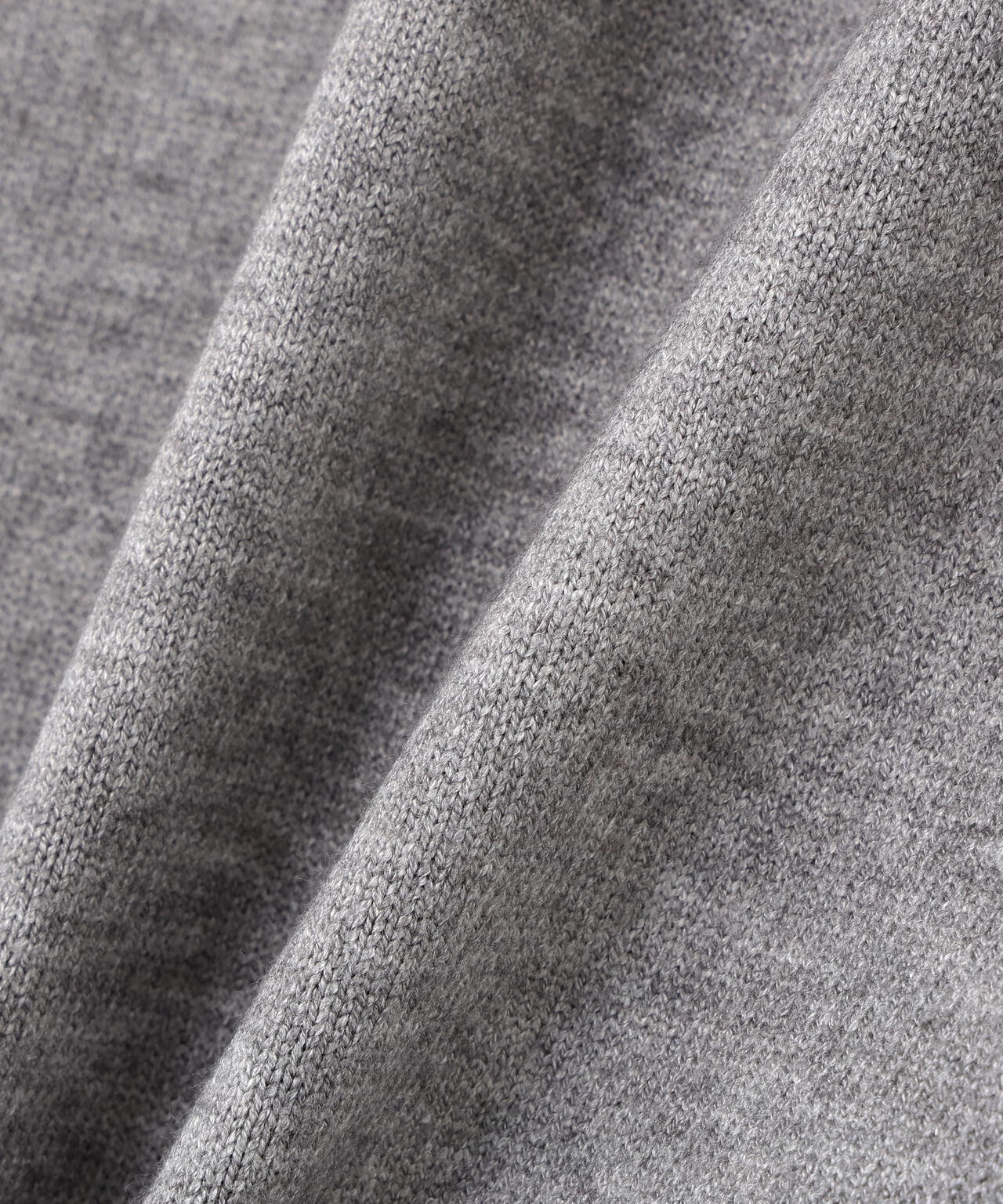 12G天竺×インターシャ クルーネックニットプルオーバー