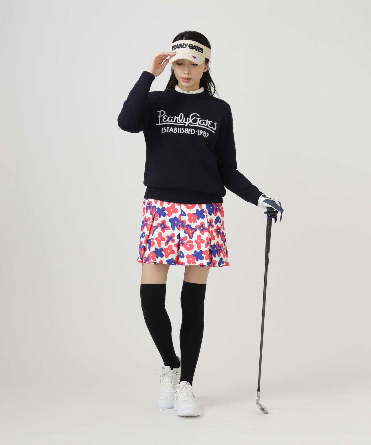 ゆっきー パーリーゲイツ クルーネックニットプルオーバー(6)LL/マルチ ゆっきー様専用 パーリーゲイツ クルーネックニットプルオーバー(6)LL