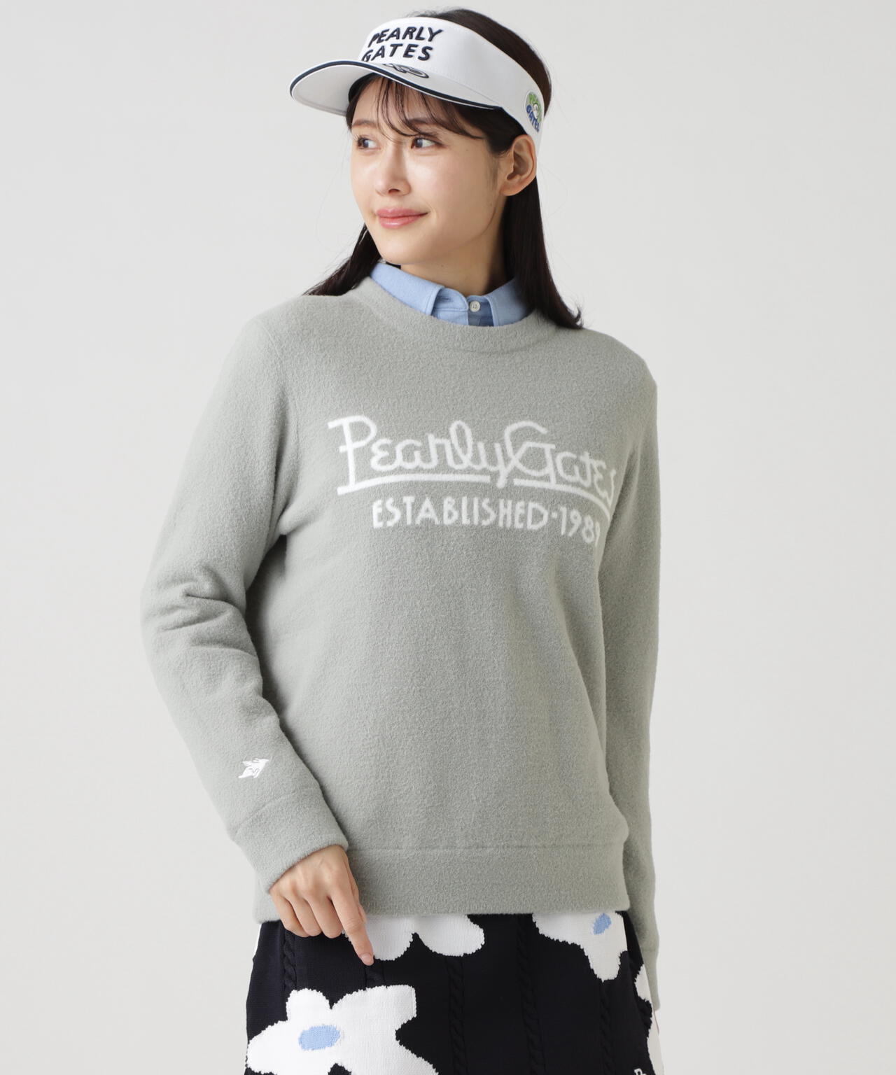 裏付きクルーネックニットプルオーバー | PEARLY GATES（パーリー