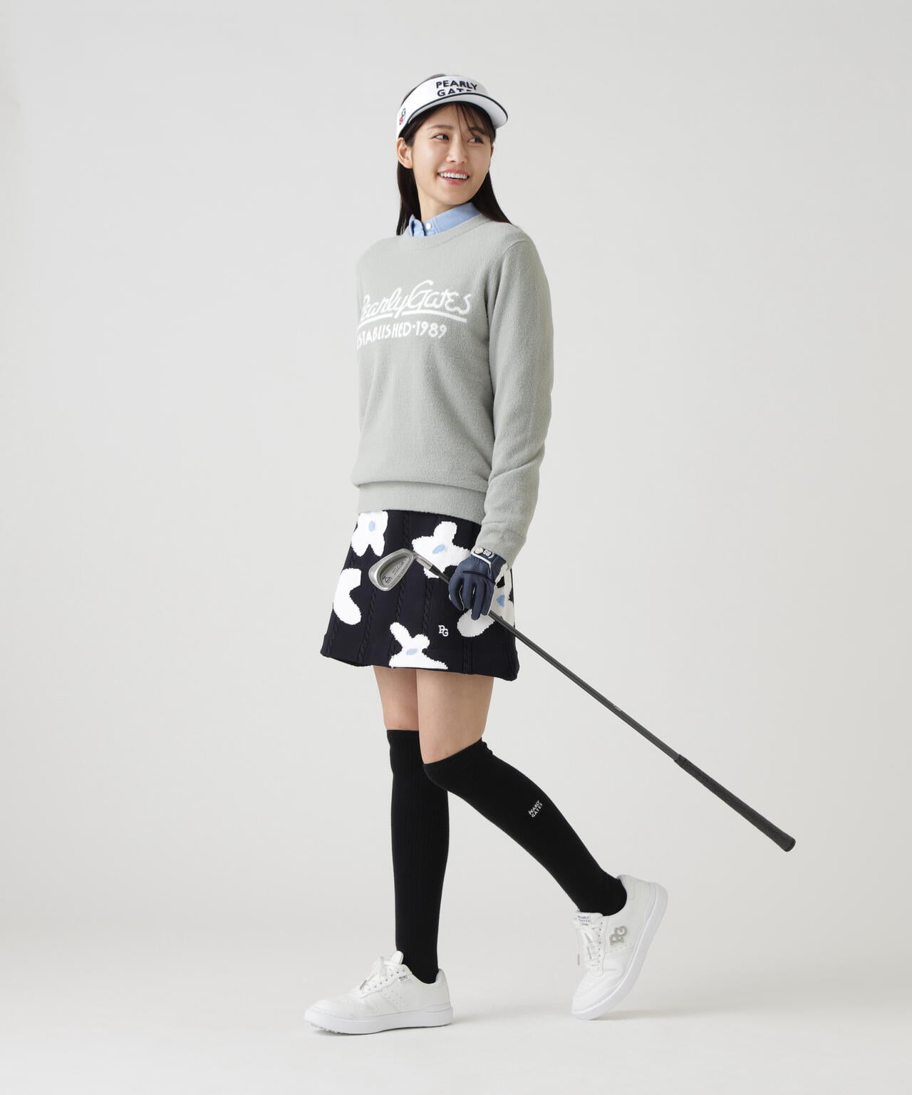 裏付きクルーネックニットプルオーバー | PEARLY GATES（パーリー