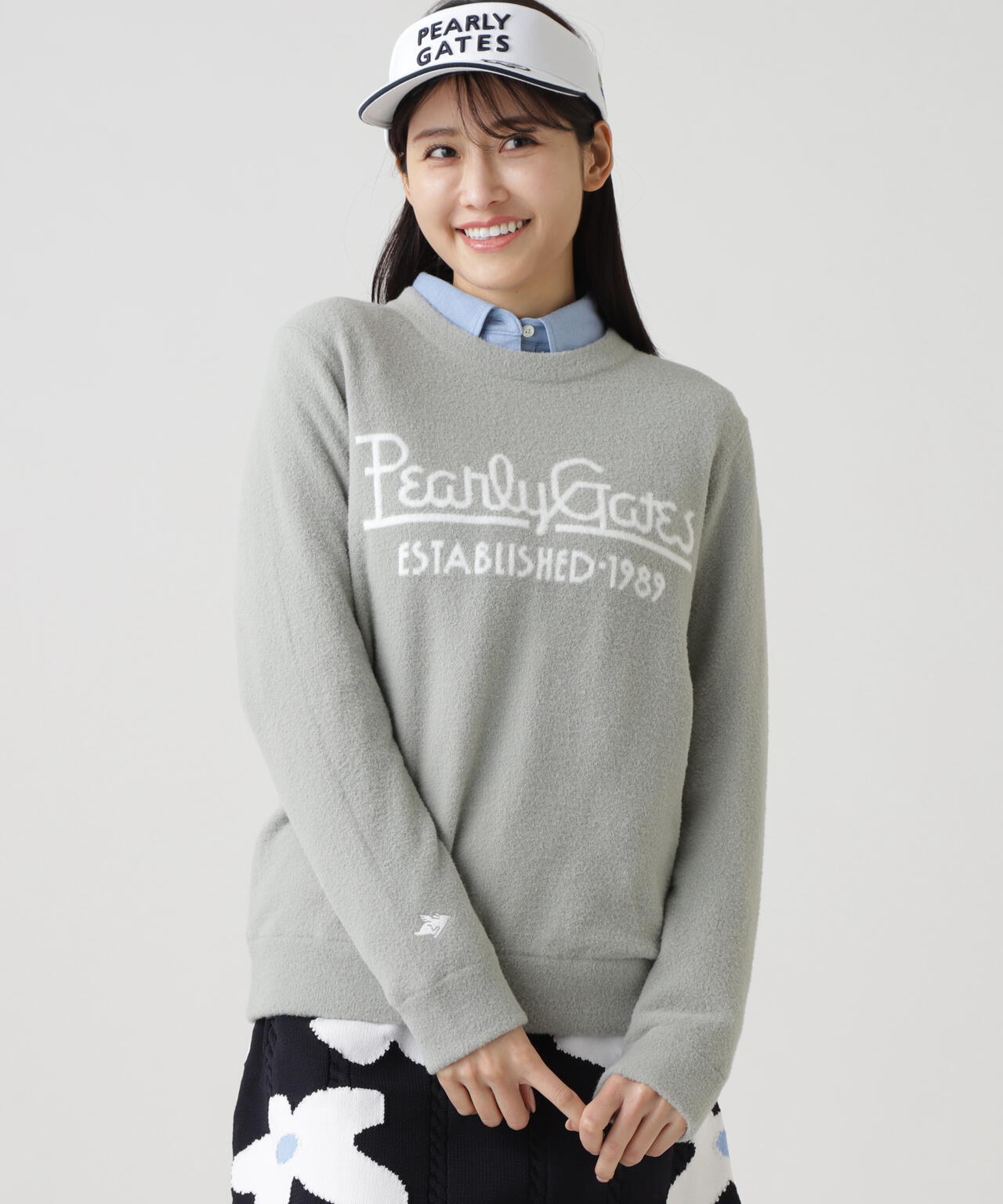 裏付きクルーネックニットプルオーバー | PEARLY GATES（パーリー