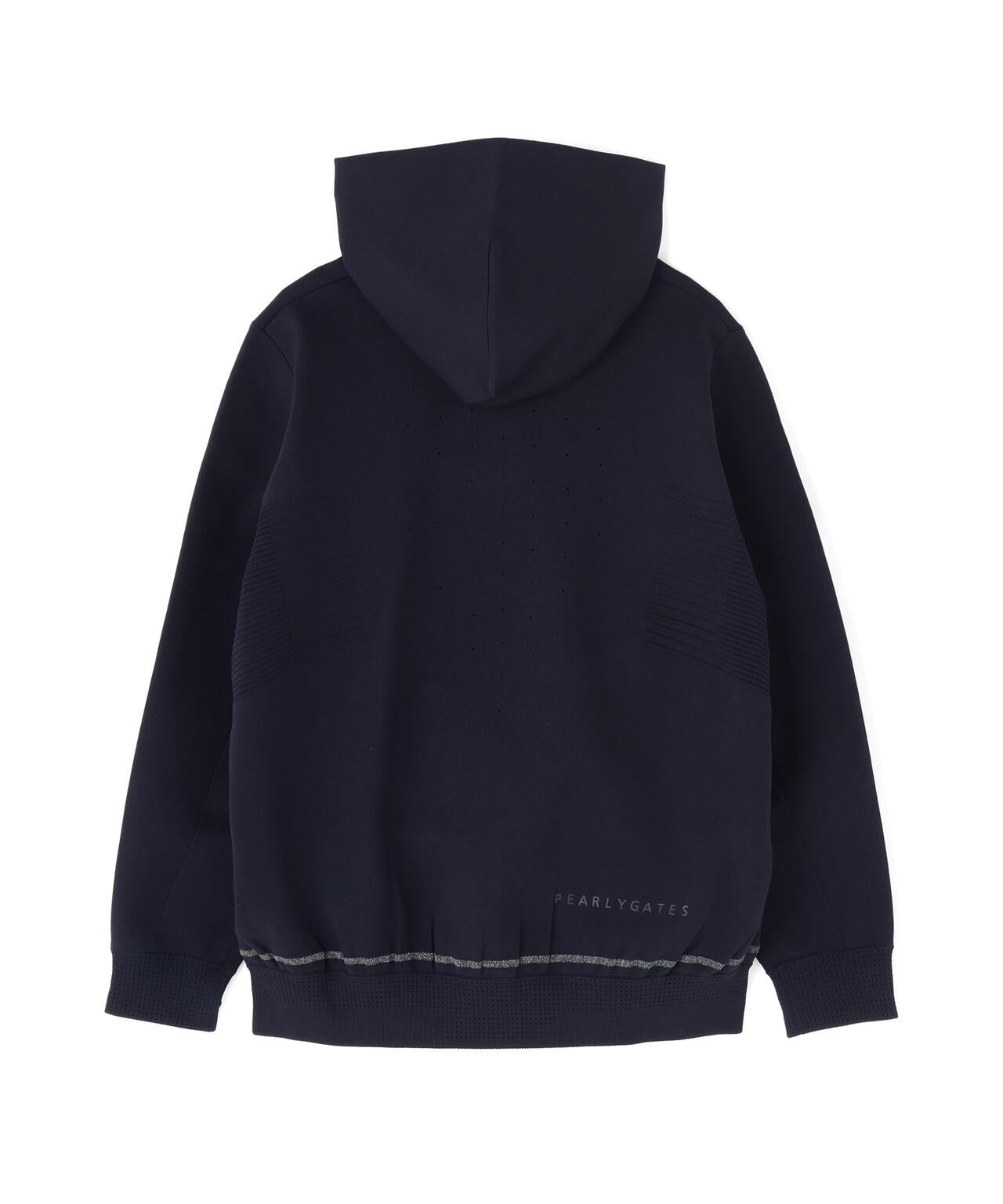 ポリエステルヤーンmmニットフーディプルオーバー