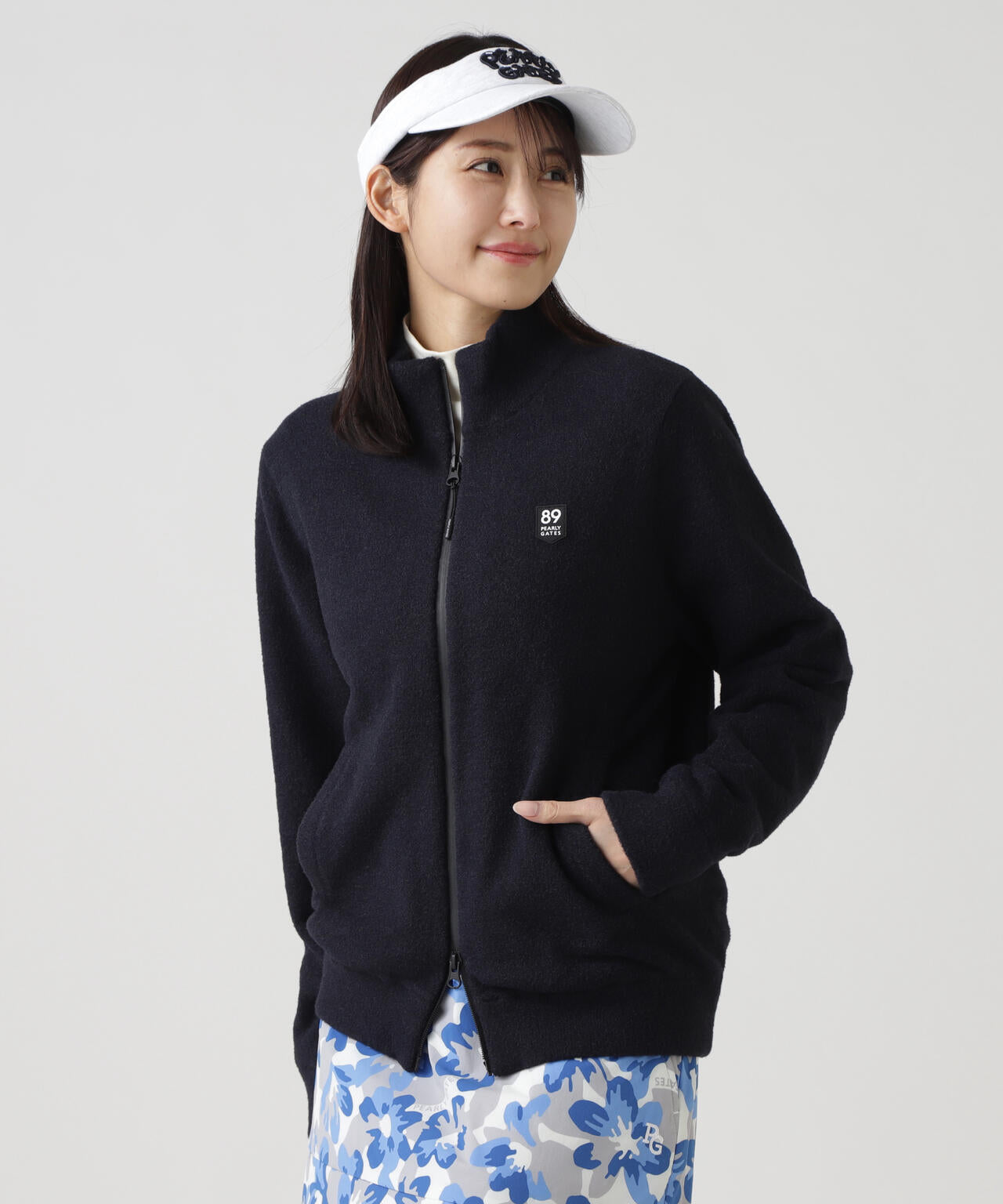 裏付きニットスタンドブルゾン | PEARLY GATES（パーリーゲイツ