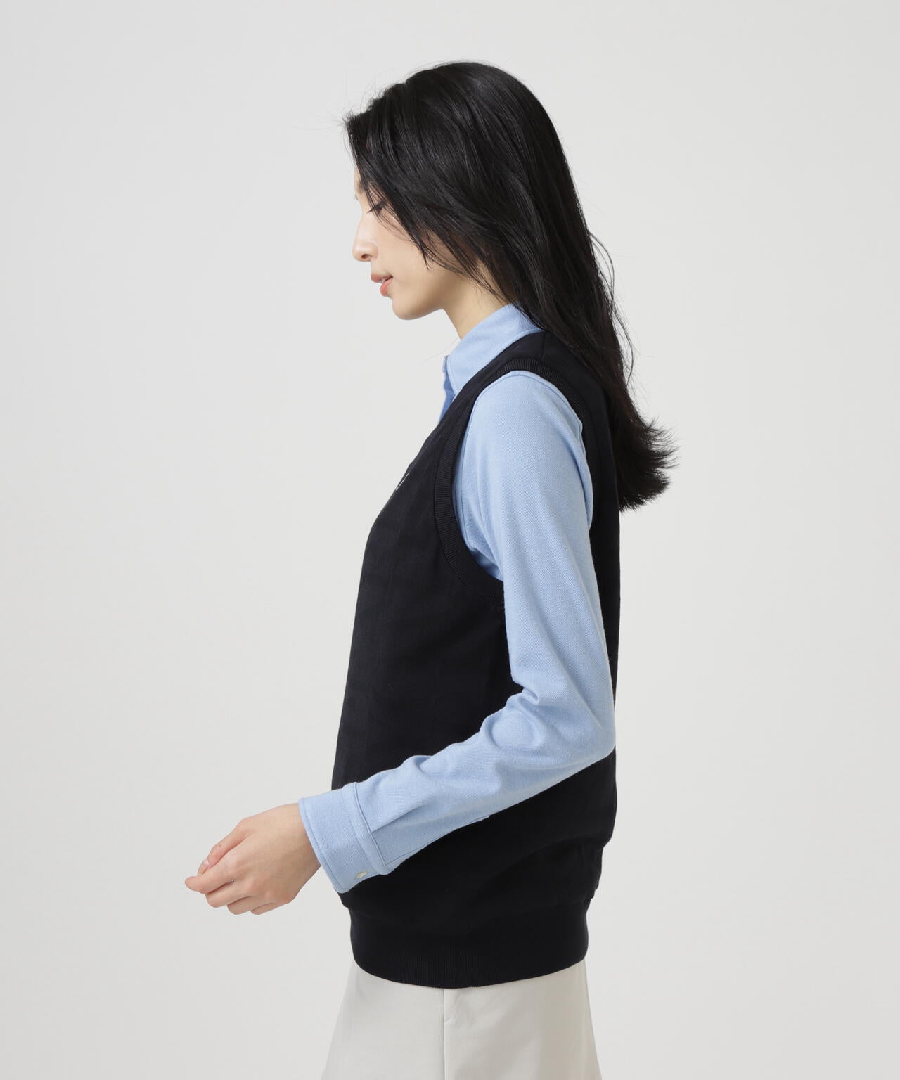 パーリーゲイツ❣️ロゴVネックベスト ネイビー ❣️SALE❣️ ロゴ総柄Vネックニットベストプルオーバー | PEARLY GATES（パーリー