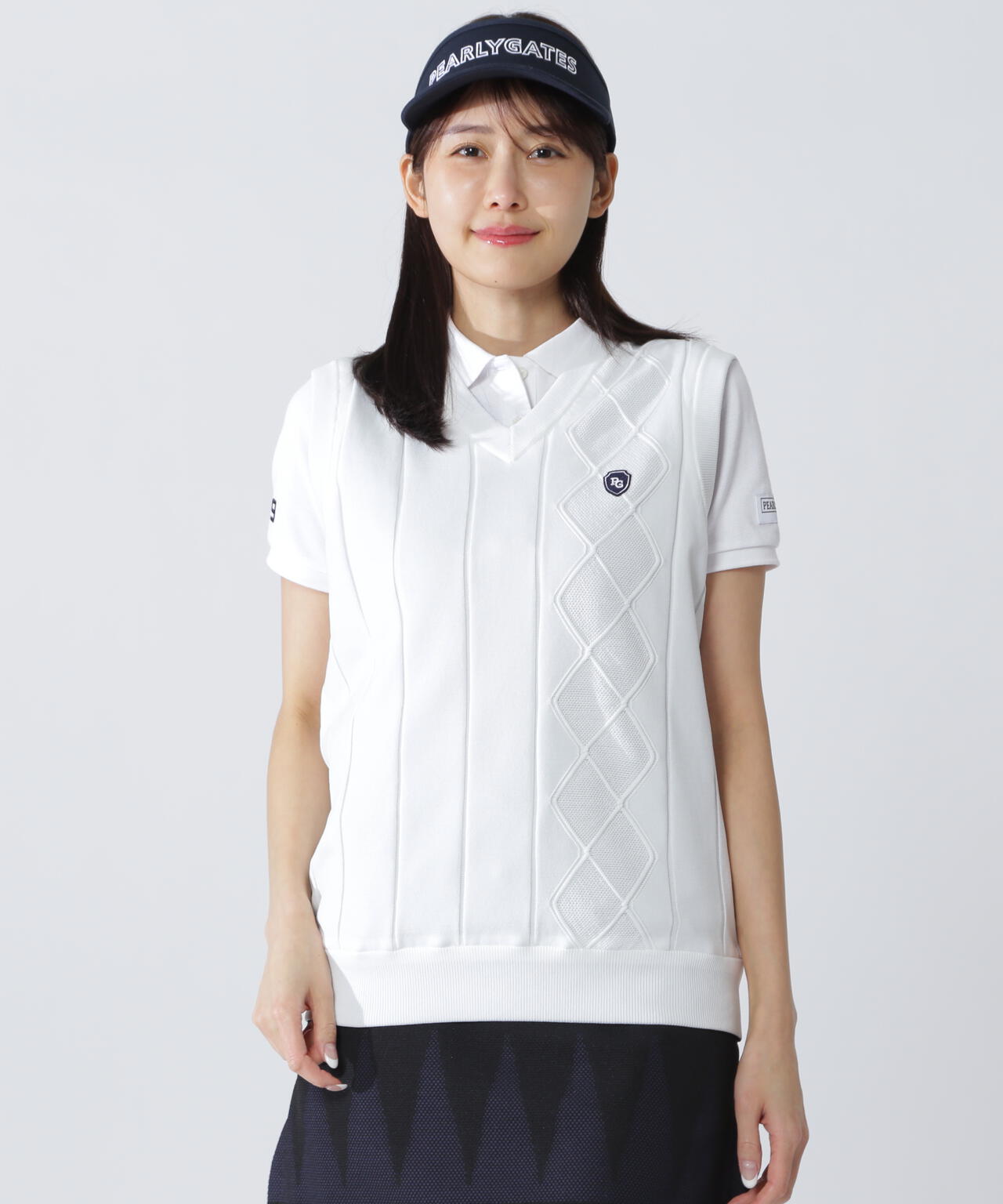 アラン柄リバーシブルベスト | PEARLY GATES（パーリーゲイツ