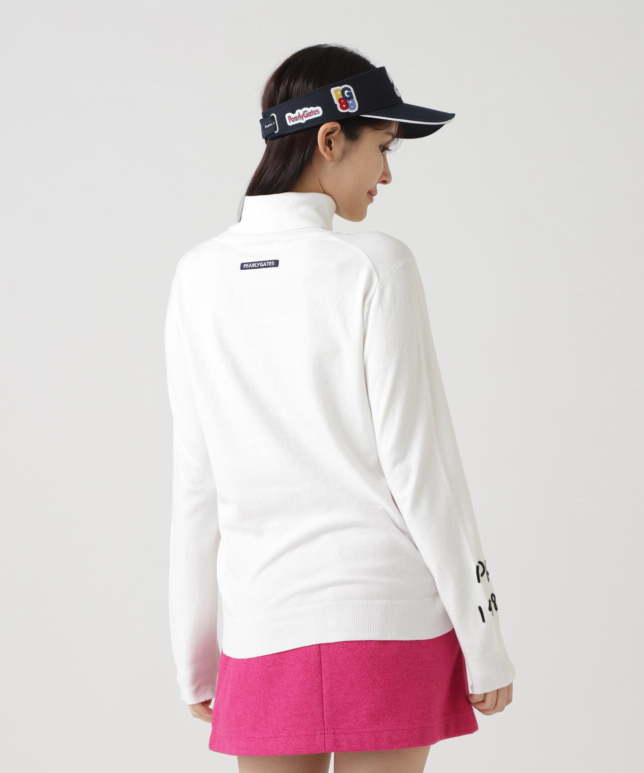 カシミヤタッチタートルネックニットプルオーバー