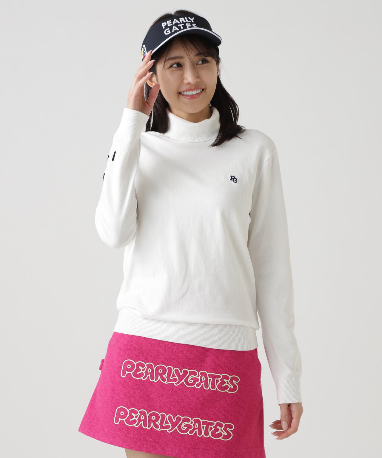 カシミヤタッチタートルネックニットプルオーバー