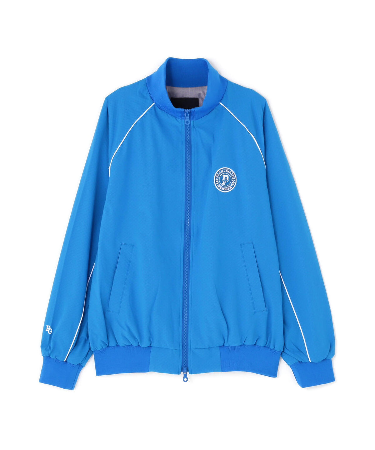 Peメカニカルストレッチ手裏剣ジャガードスタンドジップブルゾン (WOMENS)