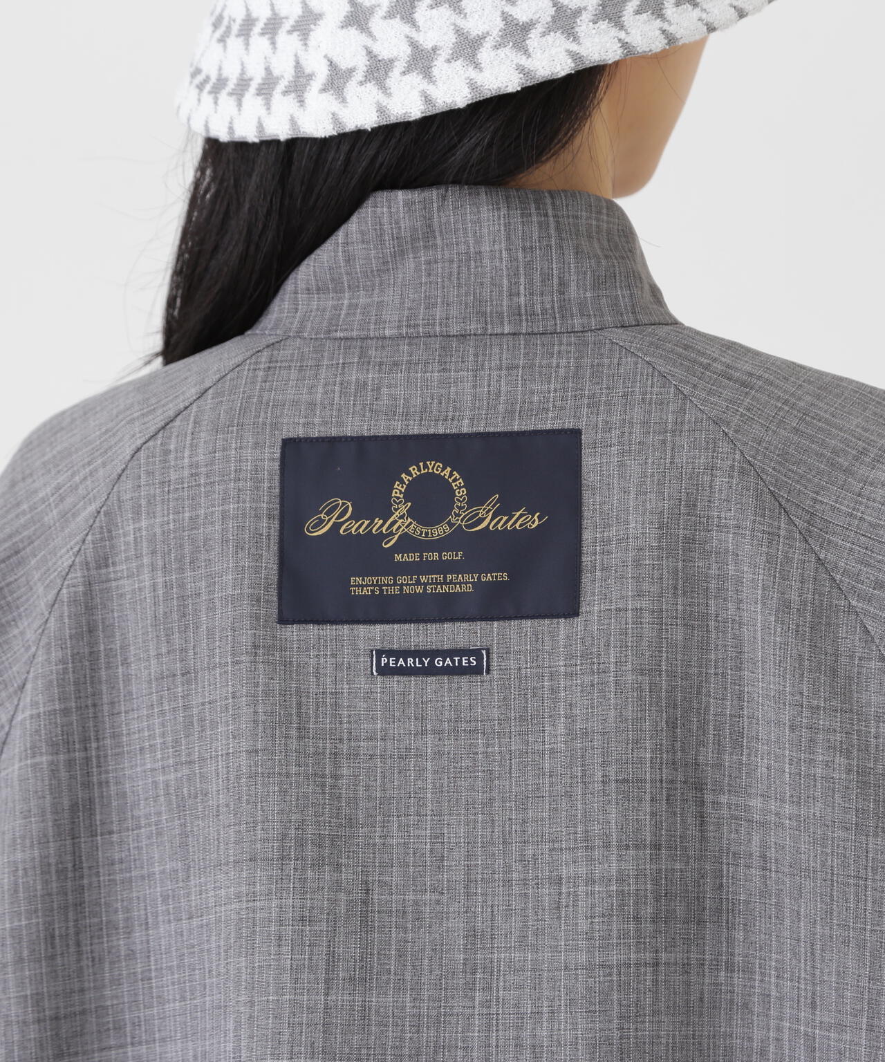 ウーリーノブルゾン ＜杢グレーピンストライプ柄＞ (WOMENS) | PEARLY