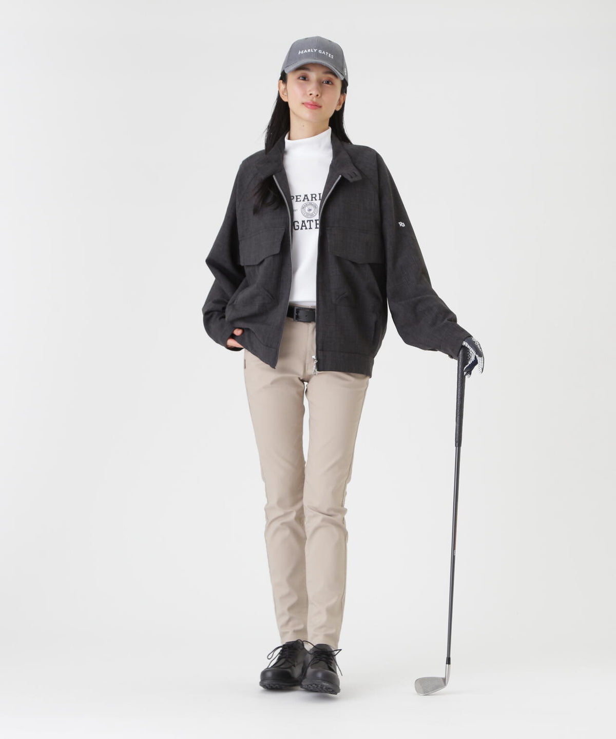 ウーリーノブルゾン ＜グレンチェック柄＞ (WOMENS)