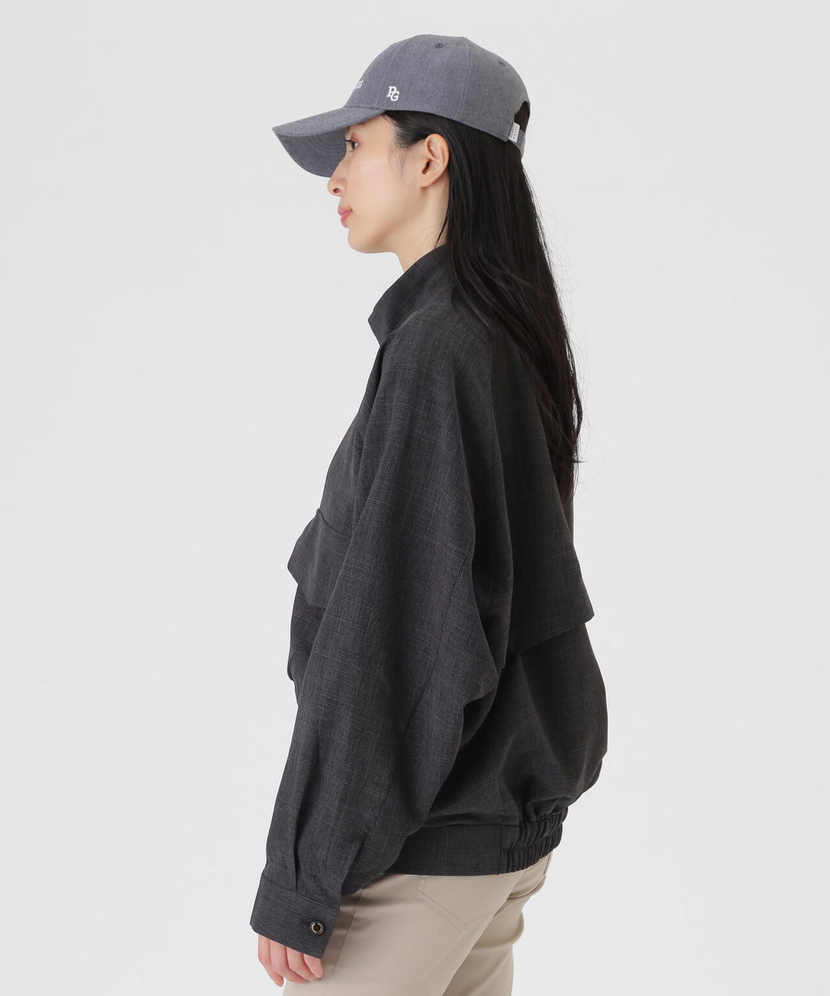 ウーリーノブルゾン ＜グレンチェック柄＞ (WOMENS)