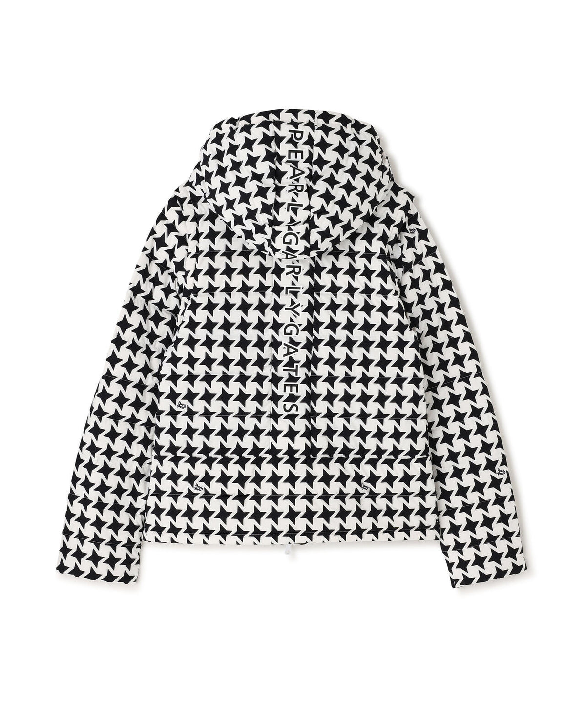 Nyメカニカルストレッチダウンフーディブルゾン ＜手裏剣千鳥柄＞ (WOMENS)