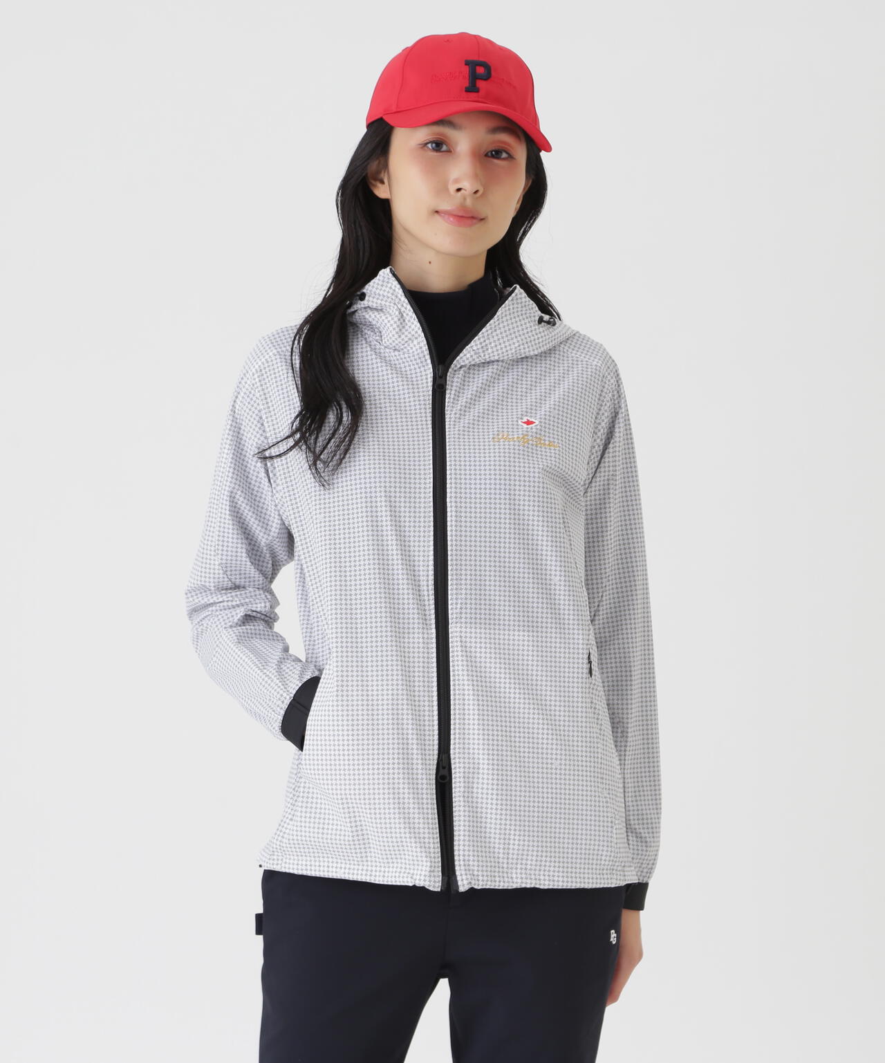 ナイロン4WAYプレーンストレッチフーディブルゾン (WOMENS) | PEARLY