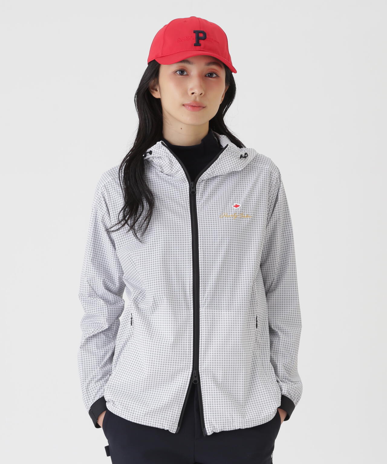 ナイロン4WAYプレーンストレッチフーディブルゾン (WOMENS) | PEARLY