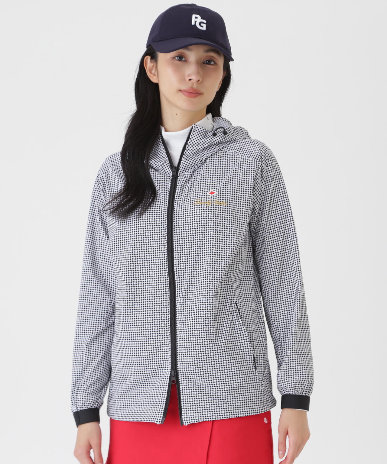 ナイロン4WAYプレーンストレッチフーディブルゾン (WOMENS) | PEARLY