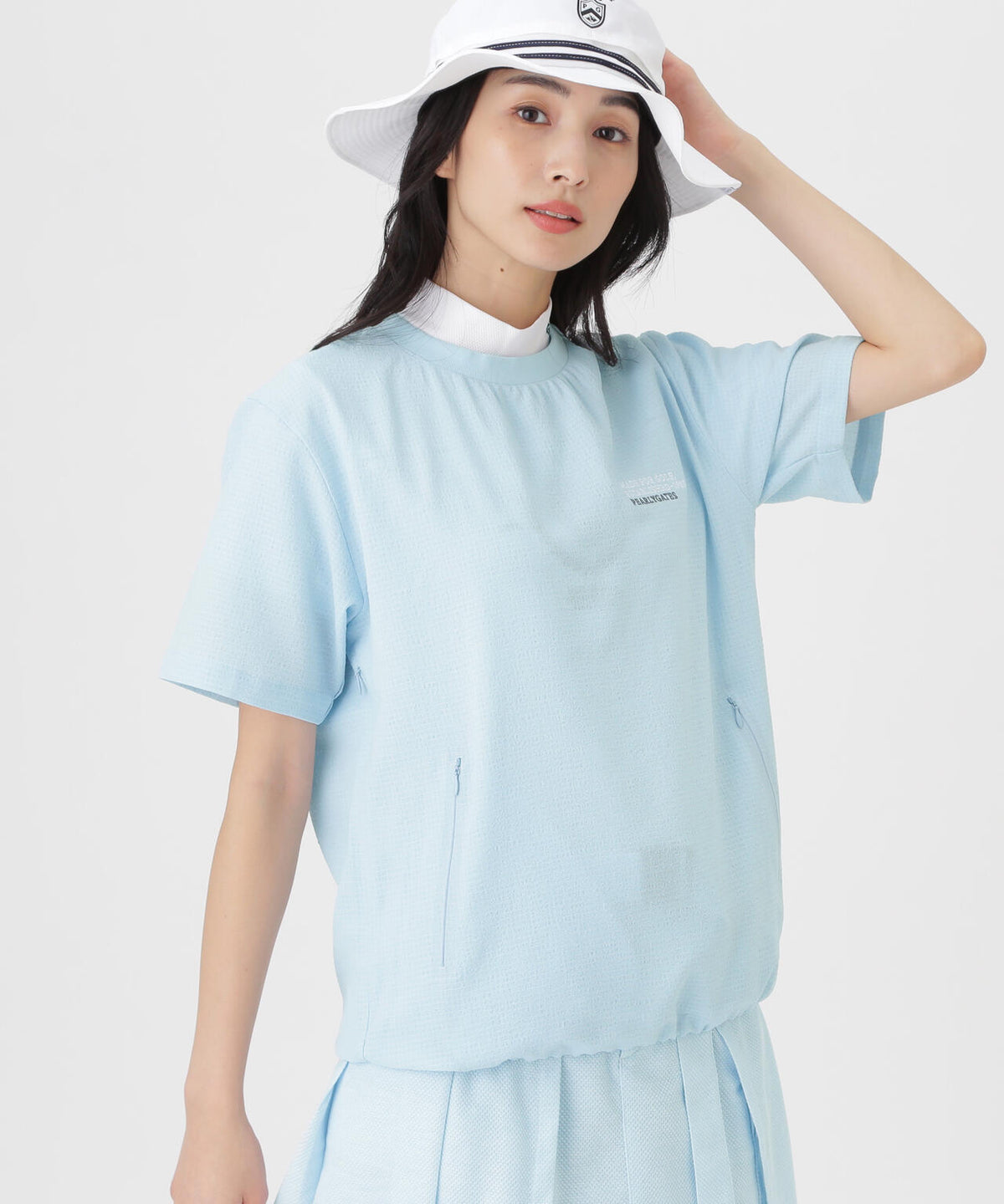 4WAY高通気Woven半袖スニードTシャツ (WOMENS)