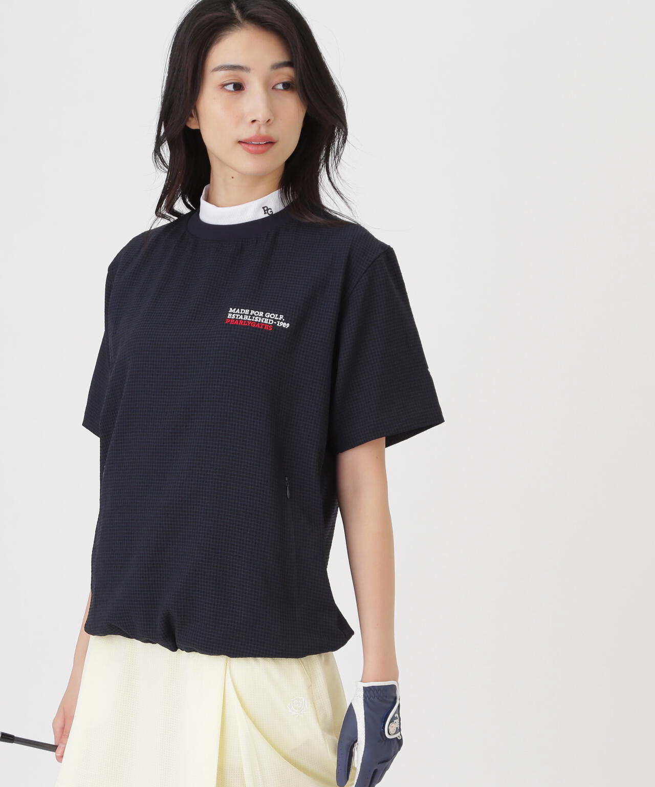 4WAY高通気Woven半袖スニードTシャツ (WOMENS) | PEARLY GATES