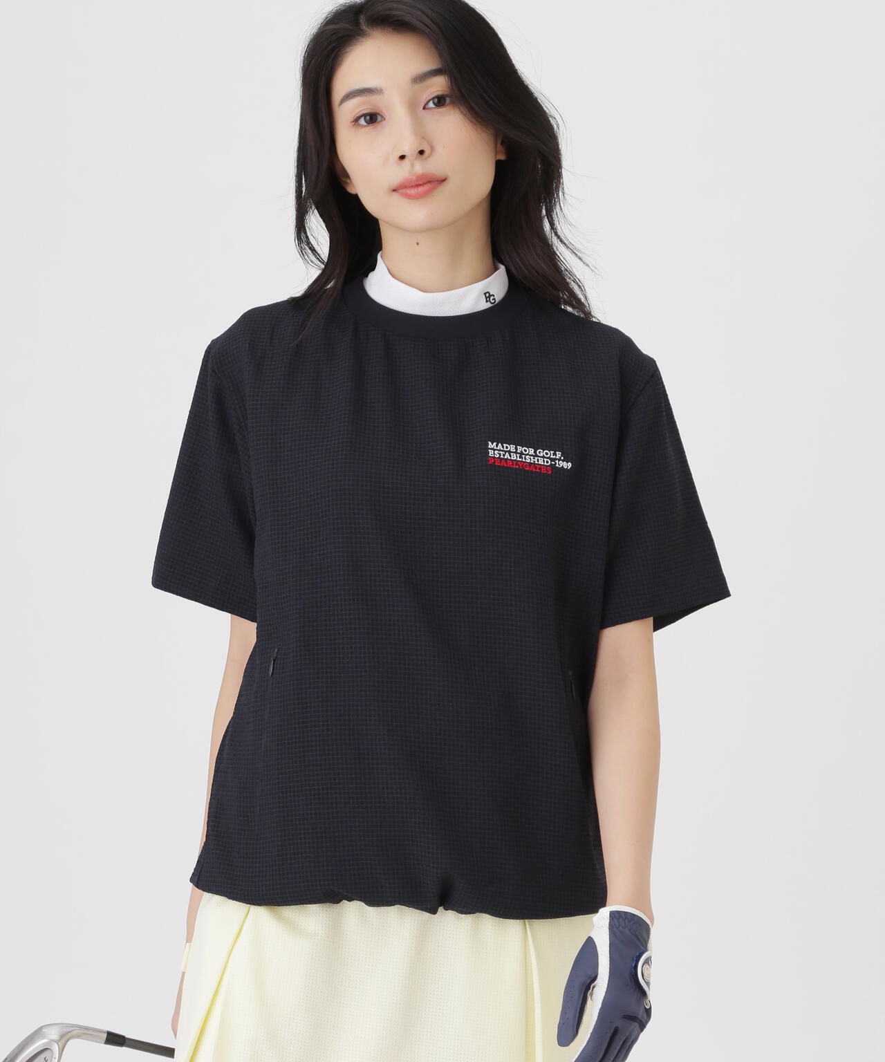 4WAY高通気Woven半袖スニードTシャツ (WOMENS) | PEARLY GATES