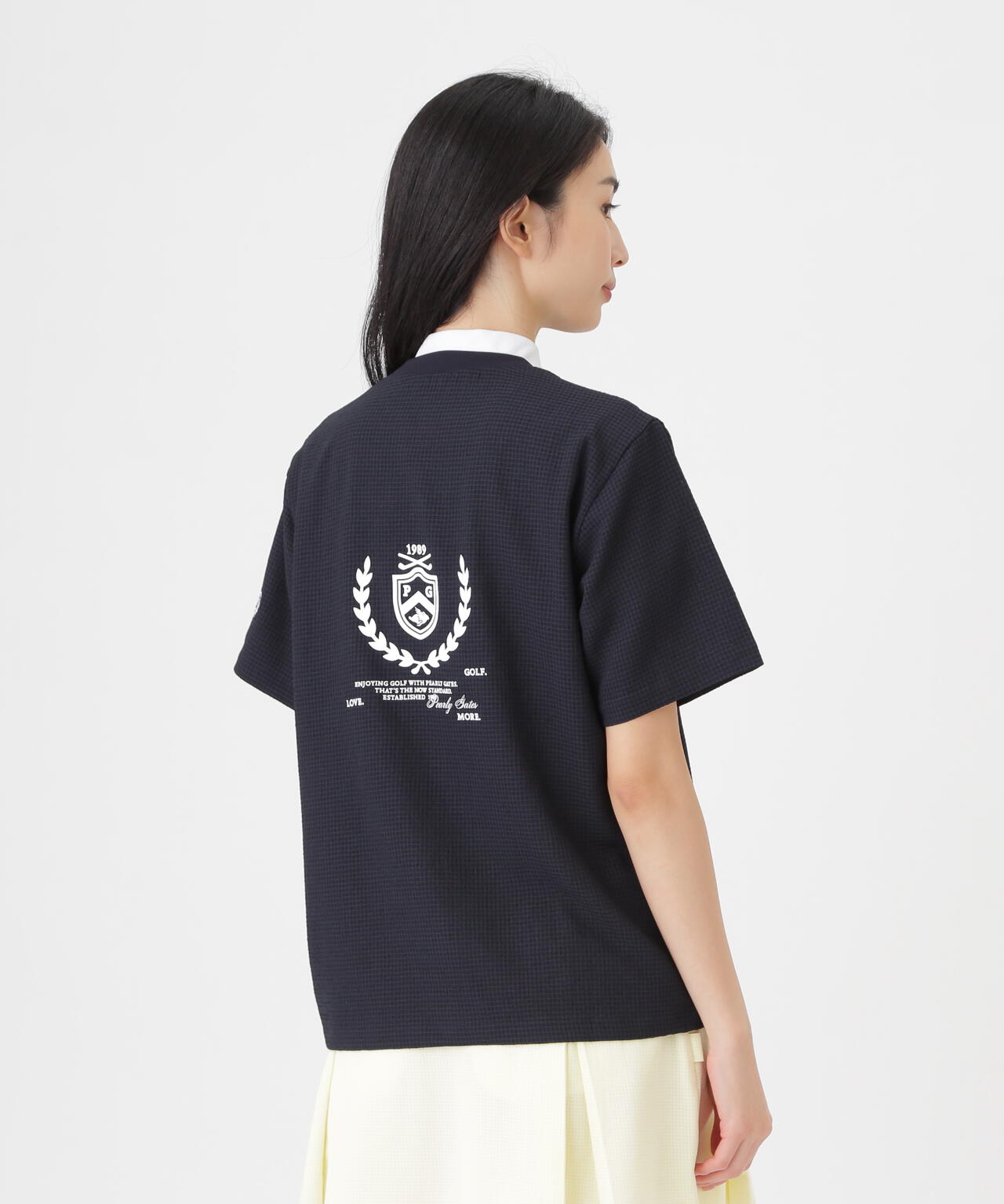 4WAY高通気Woven半袖スニードTシャツ (WOMENS) | PEARLY GATES